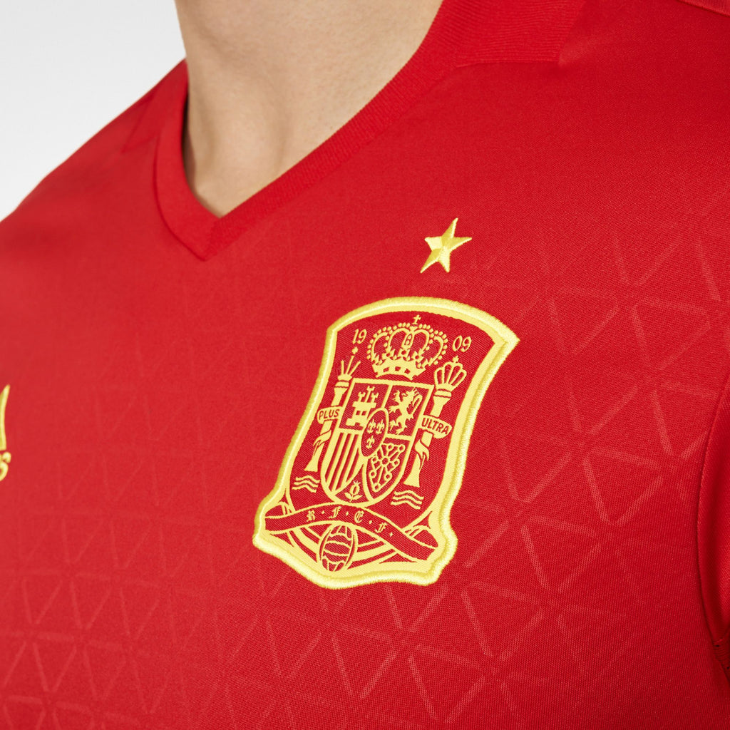 Men's Spain Home Soccer Jersey Euro 2016 - AI4411-ADIDAS by Adidas | Available at Niky's Sports