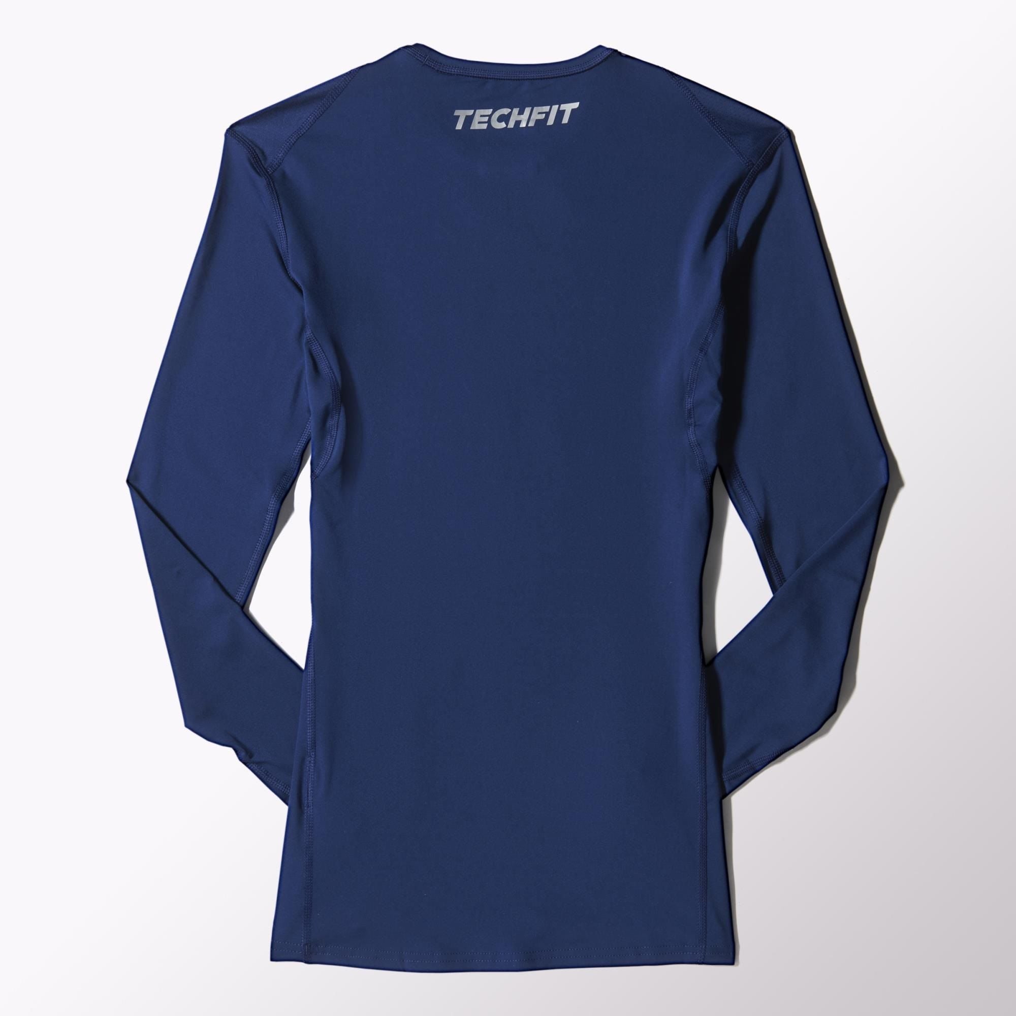 Men's Techfit Base Long Sleeve Compression shirt - Navy - G90141-ADIDAS by Adidas | Available at Niky's Sports