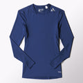 Men's Techfit Base Long Sleeve Compression shirt - Navy - G90141-ADIDAS by Adidas | Available at Niky's Sports