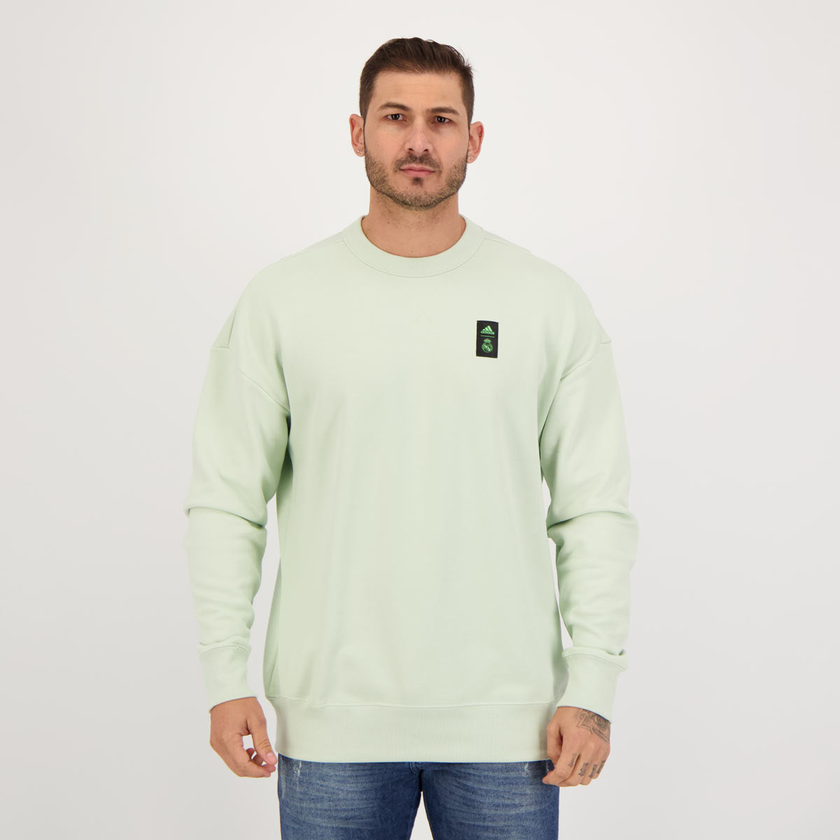 adidas Real Madrid Lifestyle Crew Sweatshirt - HD1341-ADIDAS by adidas | Available at Niky's Sports