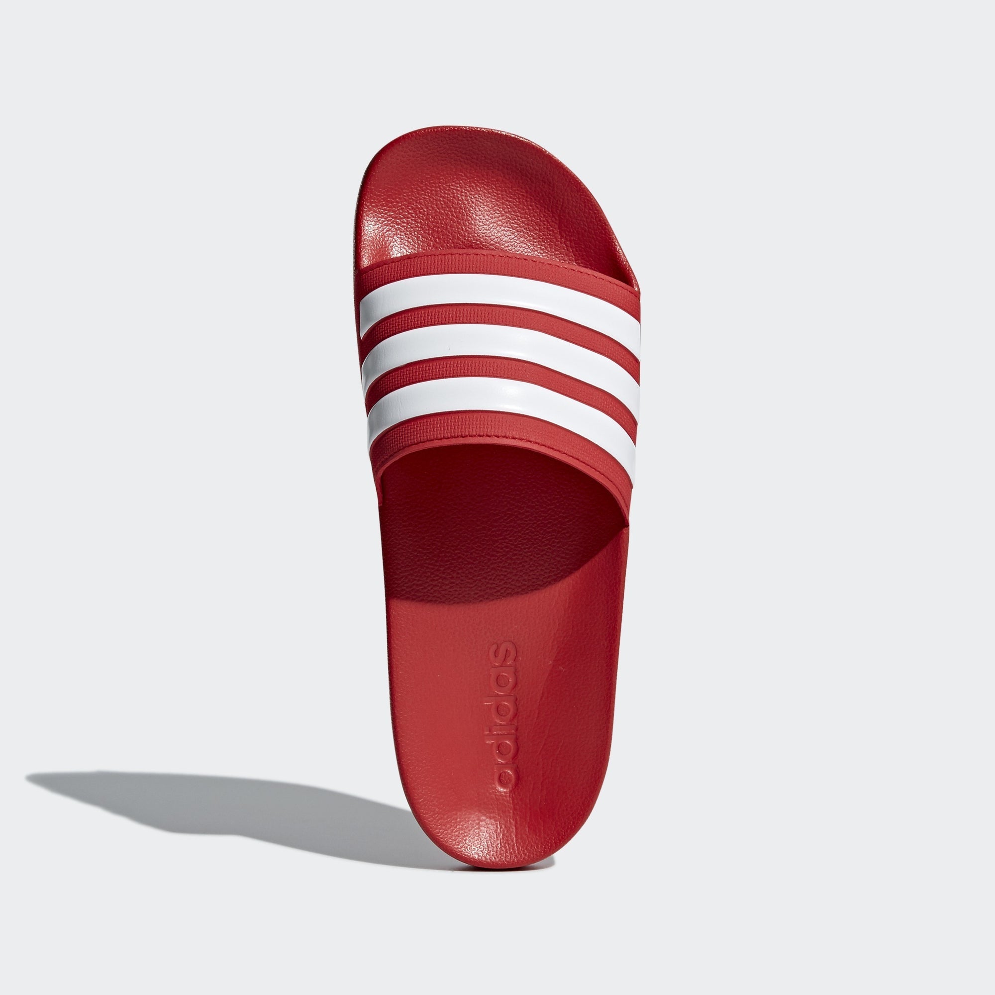 Men's Adilette Cloudfoam Slides - Scarlet/Cloud White