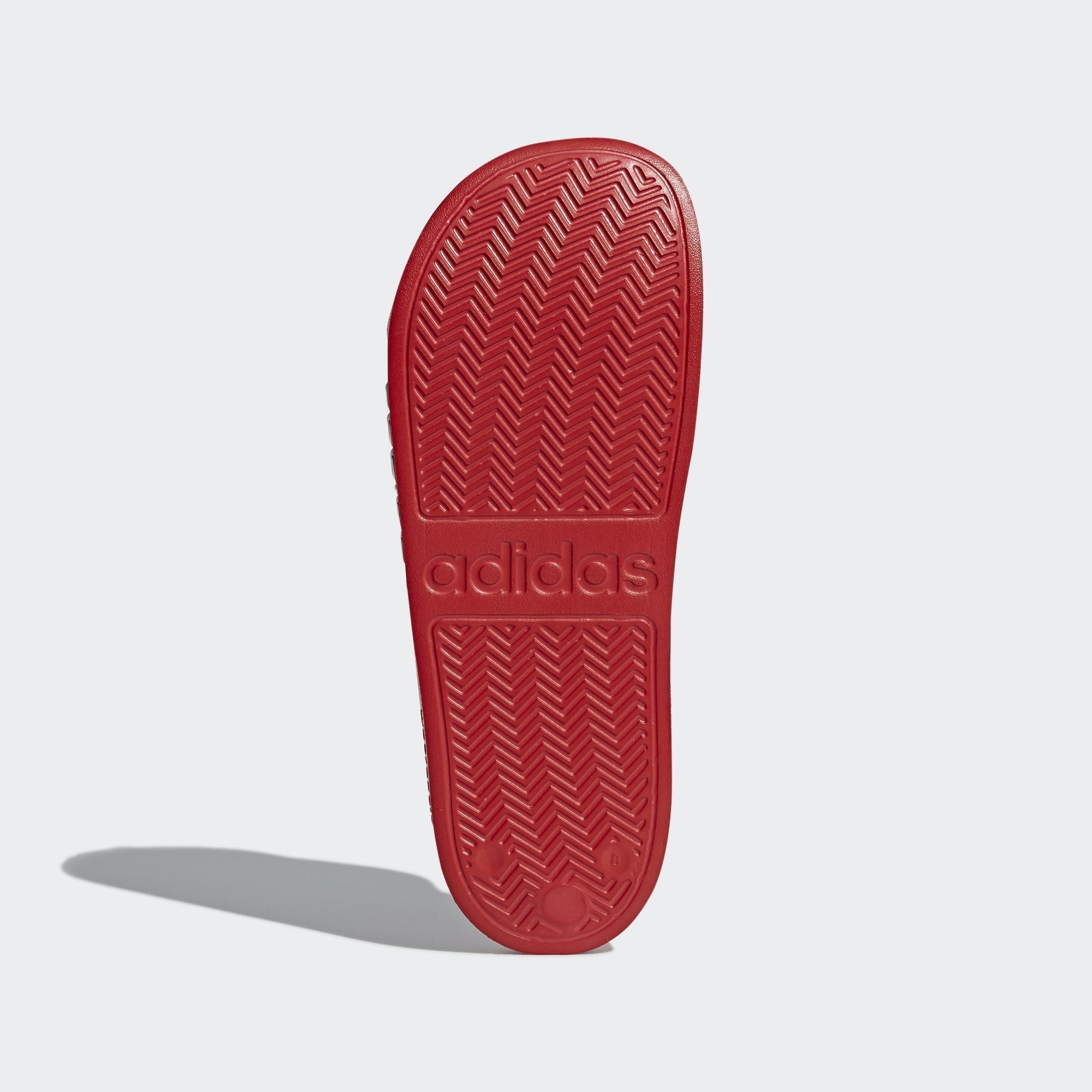 Men's Adilette Cloudfoam Slides - Scarlet/Cloud White