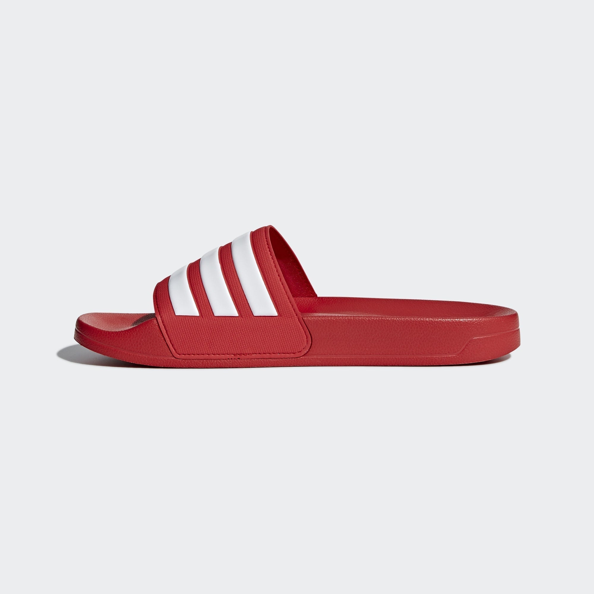 Men's Adilette Cloudfoam Slides - Scarlet/Cloud White