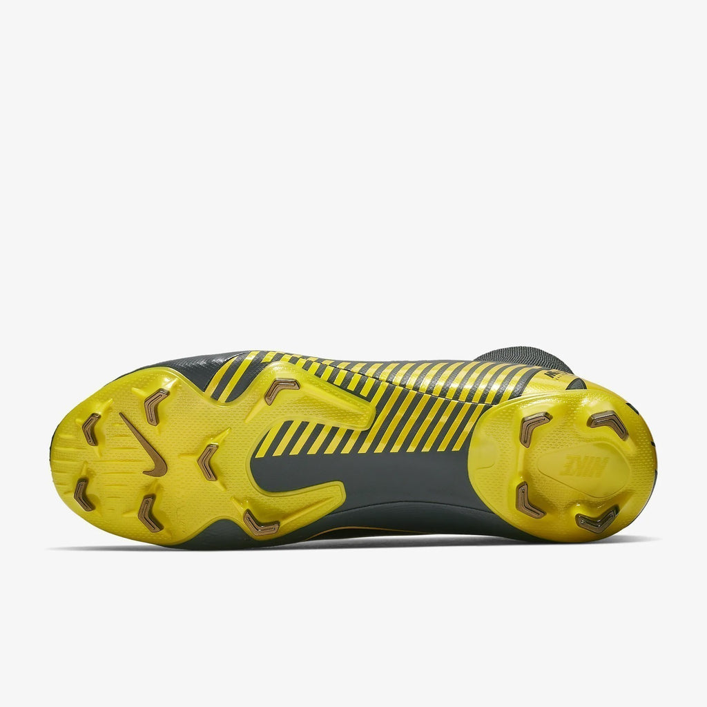 Men's Superfly 6 Pro FG Soccer Cleats - Dark Grey/Opti Yellow/Black - AH7368-070-NIKE by Nike | Available at Niky's Sports