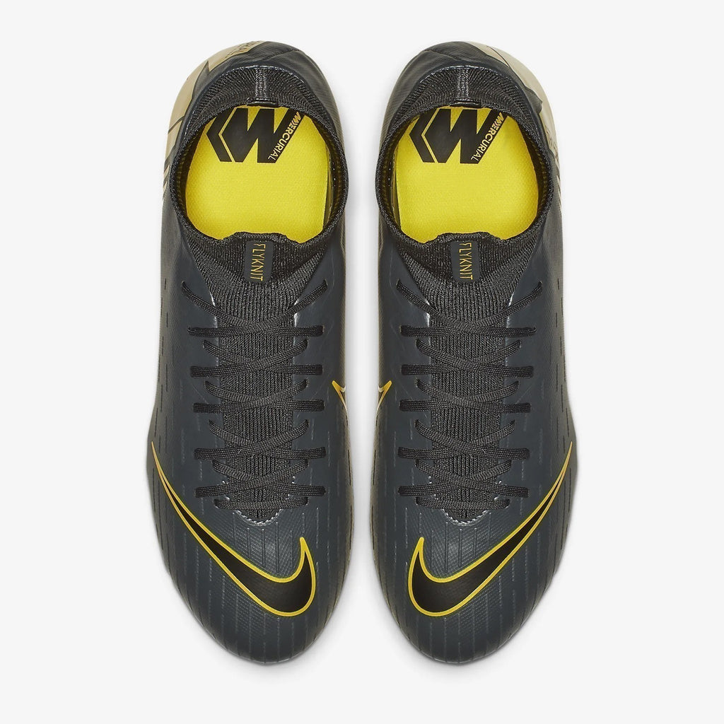 Men's Superfly 6 Pro FG Soccer Cleats - Dark Grey/Opti Yellow/Black - AH7368-070-NIKE by Nike | Available at Niky's Sports