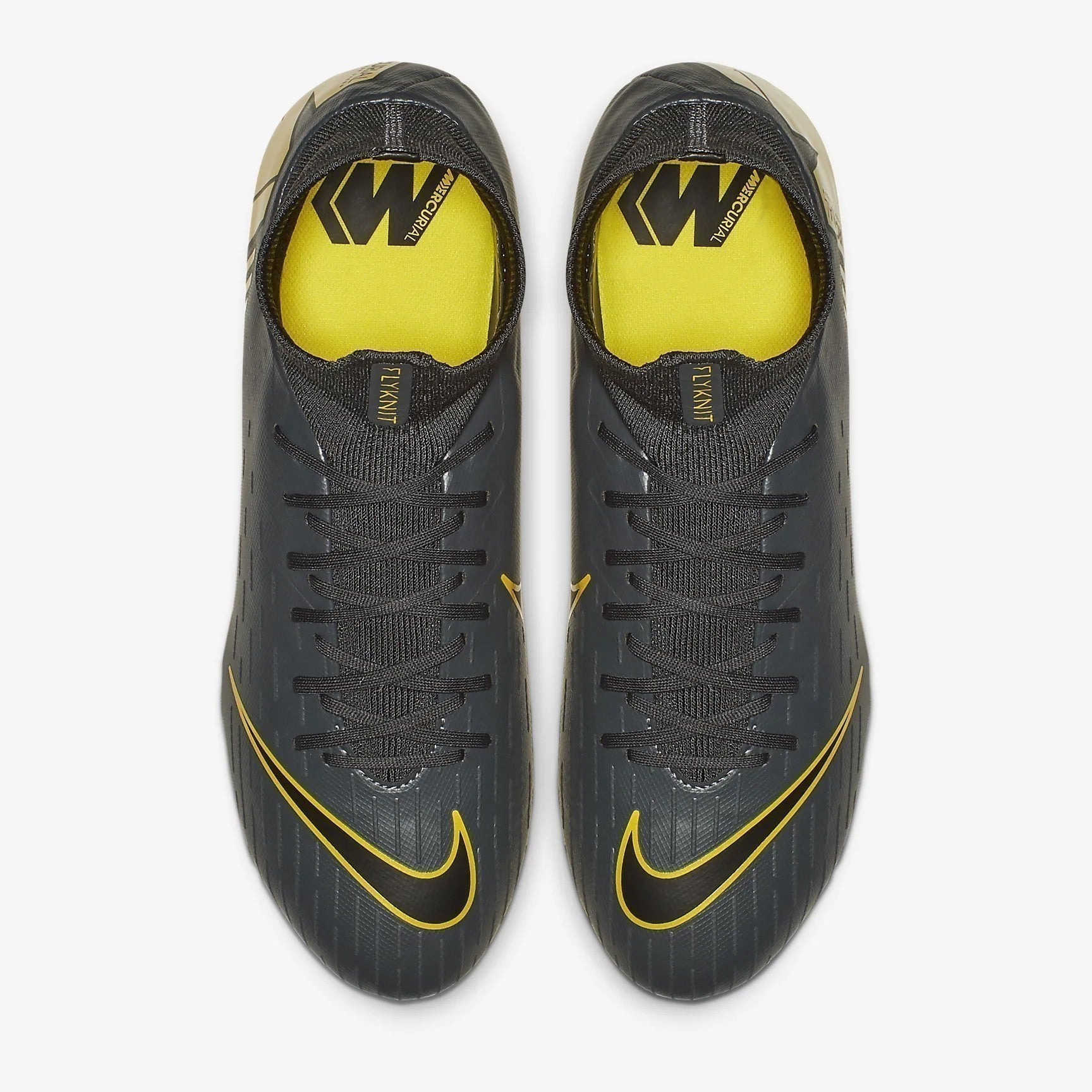 Men's Superfly 6 Pro FG Soccer Cleats - Dark Grey/Opti Yellow/Black - AH7368-070-NIKE by Nike | Available at Niky's Sports