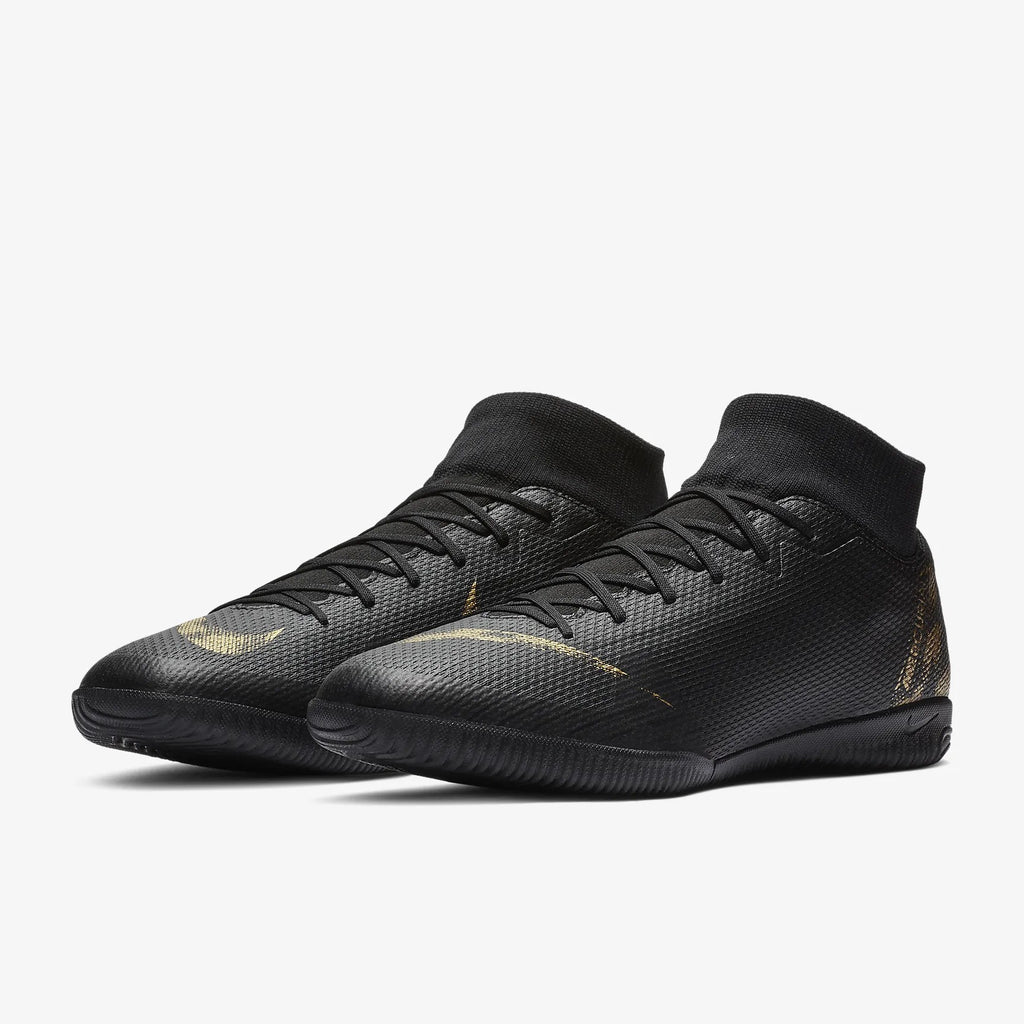 Men's SuperflyX 6 Academy Indoor Soccer Shoes - Black - AH7369-077-NIKE by Nike | Available at Niky's Sports