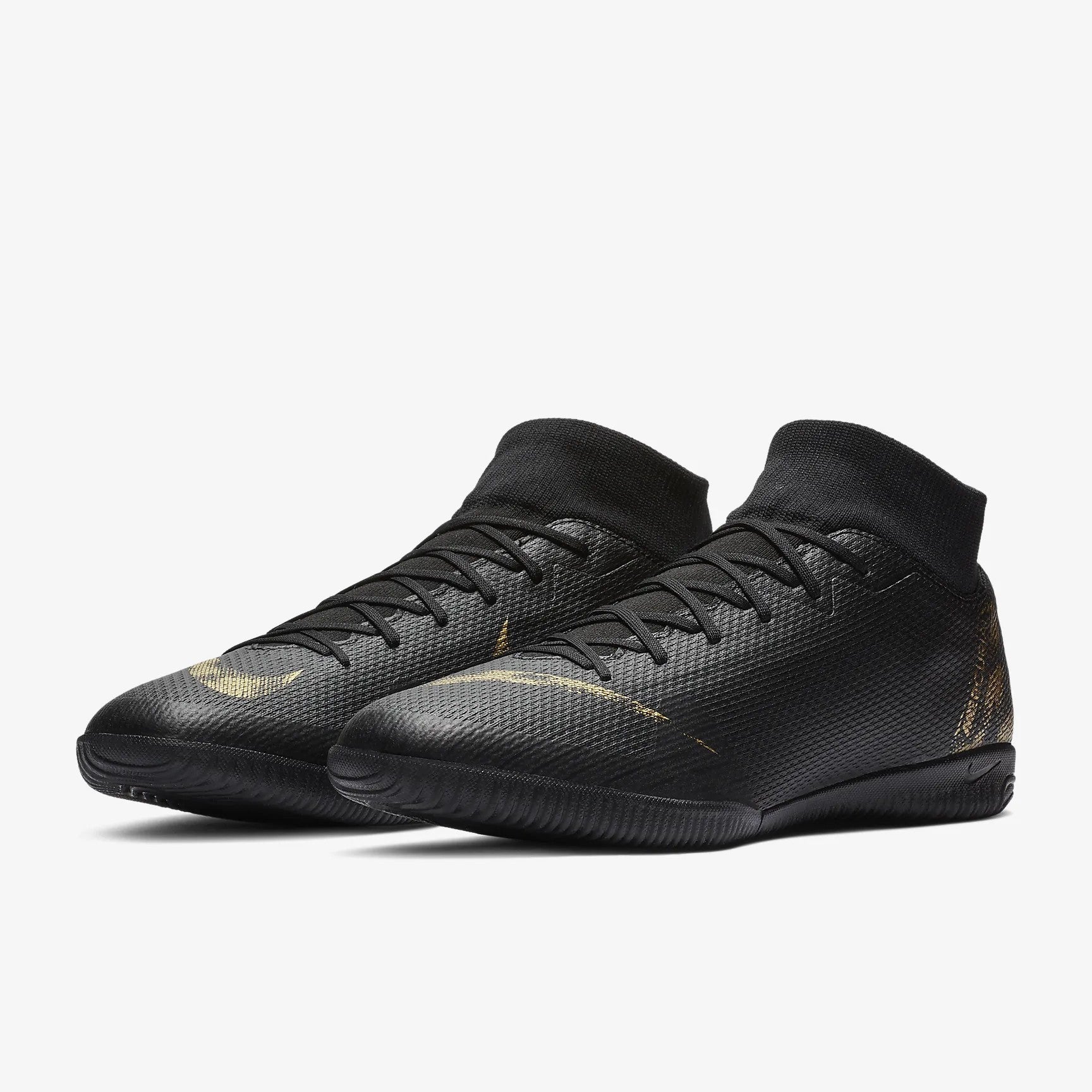 Men's SuperflyX 6 Academy Indoor Soccer Shoes - Black - AH7369-077-NIKE by Nike | Available at Niky's Sports