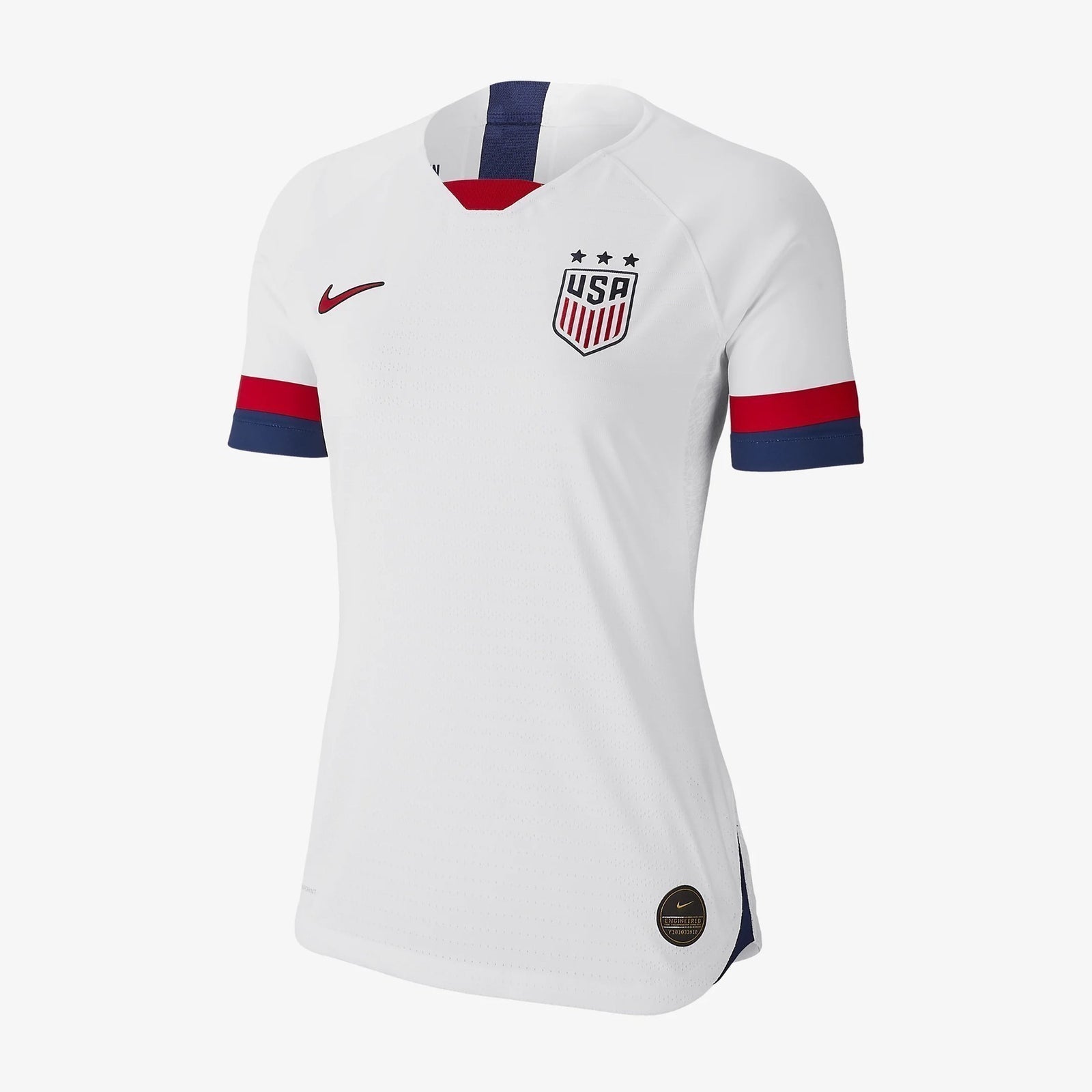 Women's USA Vaporknit Home Jersey - White/Blue Void/University Red