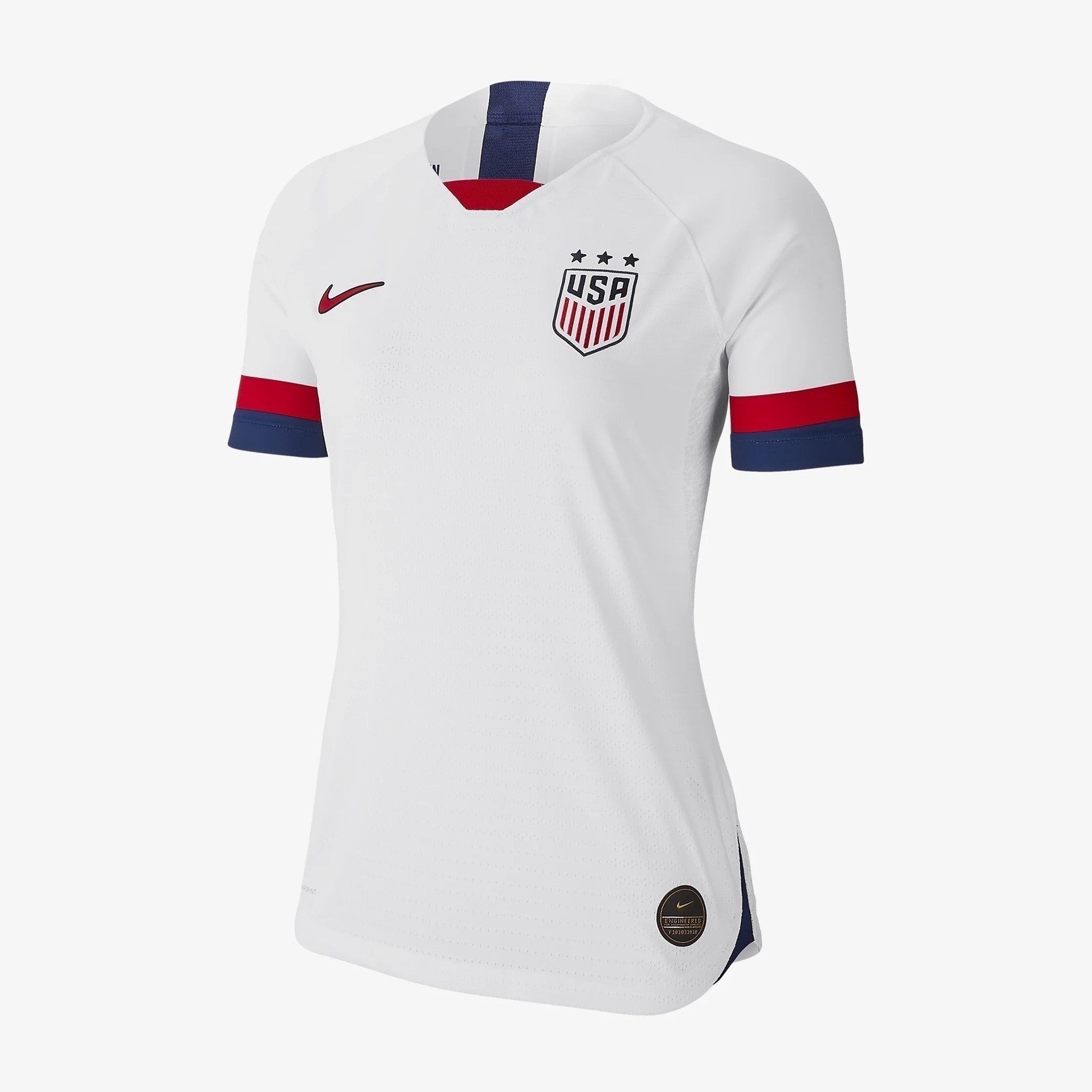 Women's USA Vaporknit Home Jersey - White/Blue Void/University Red