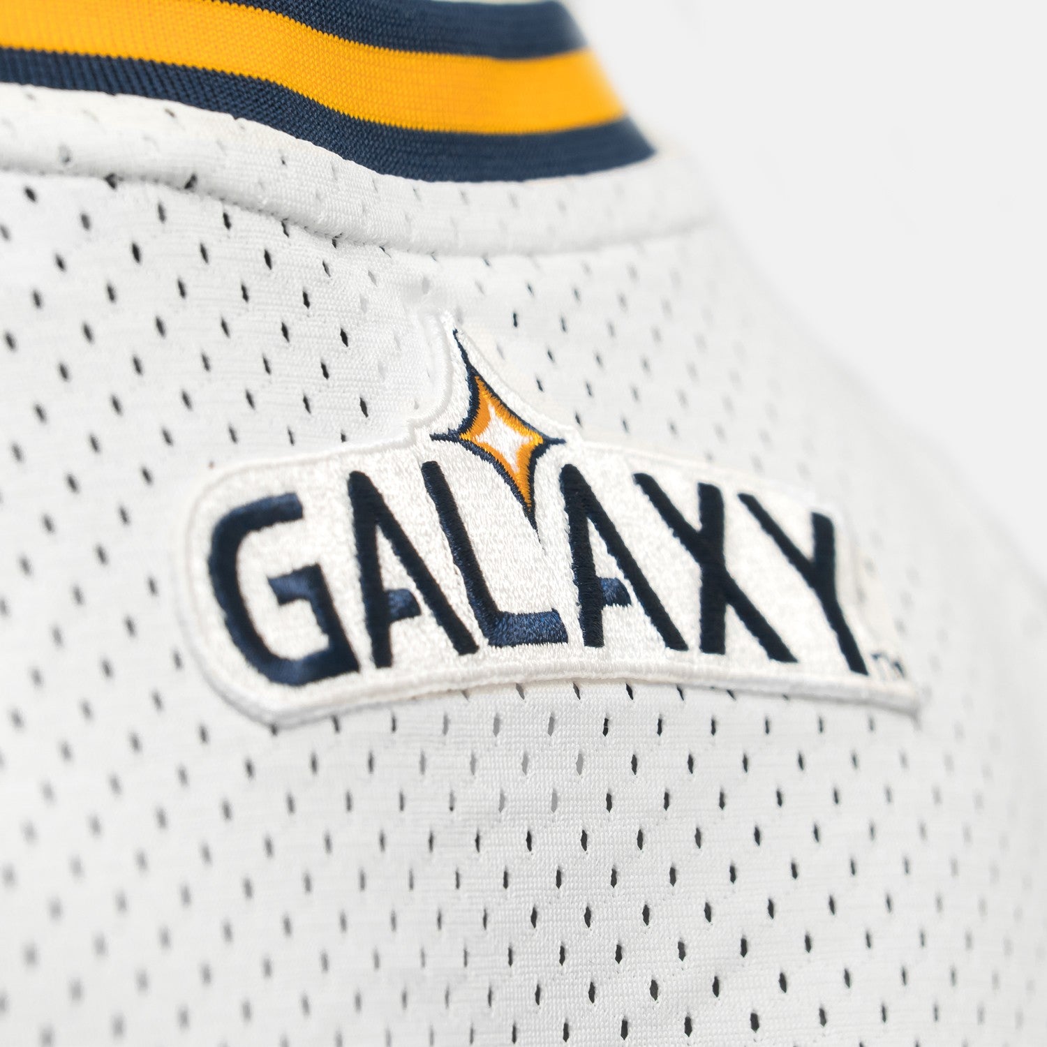 LA Galaxy Basketball Jersey - White/Blue/Yellow - 412JA-FG7LGAX-ADIDAS by Adidas | Available at Niky's Sports