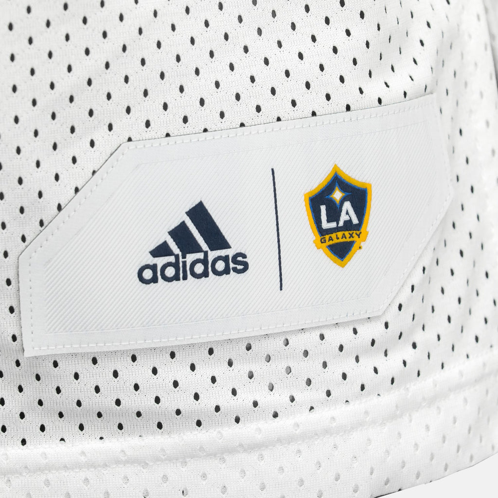 LA Galaxy Basketball Jersey - White/Blue/Yellow - 412JA-FG7LGAX-ADIDAS by Adidas | Available at Niky's Sports