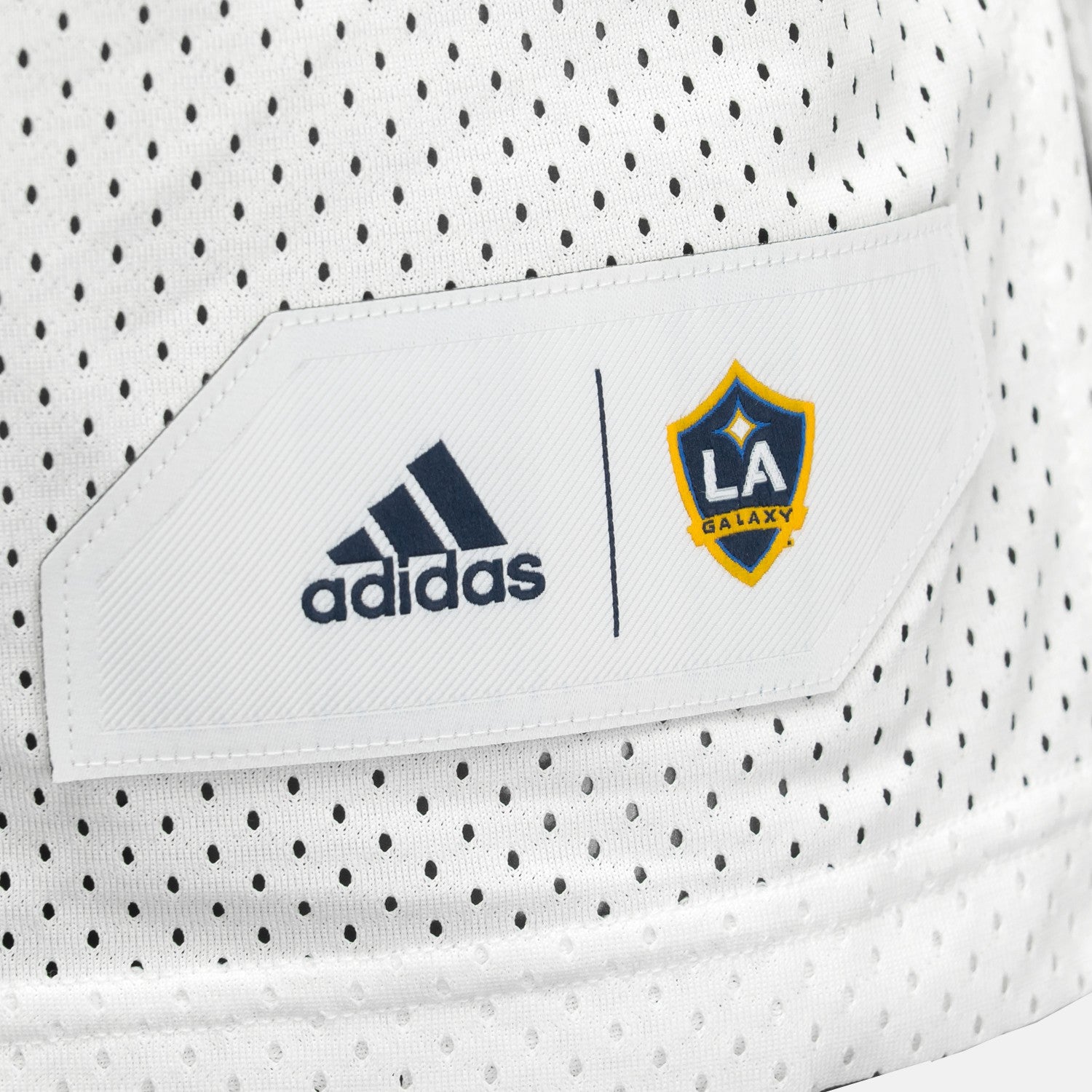 LA Galaxy Basketball Jersey - White/Blue/Yellow - 412JA-FG7LGAX-ADIDAS by Adidas | Available at Niky's Sports