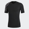 Men's Training Alphaskin Bade of Sport T-Shirt - Black - DW4144-ADIDAS by Adidas | Available at Niky's Sports