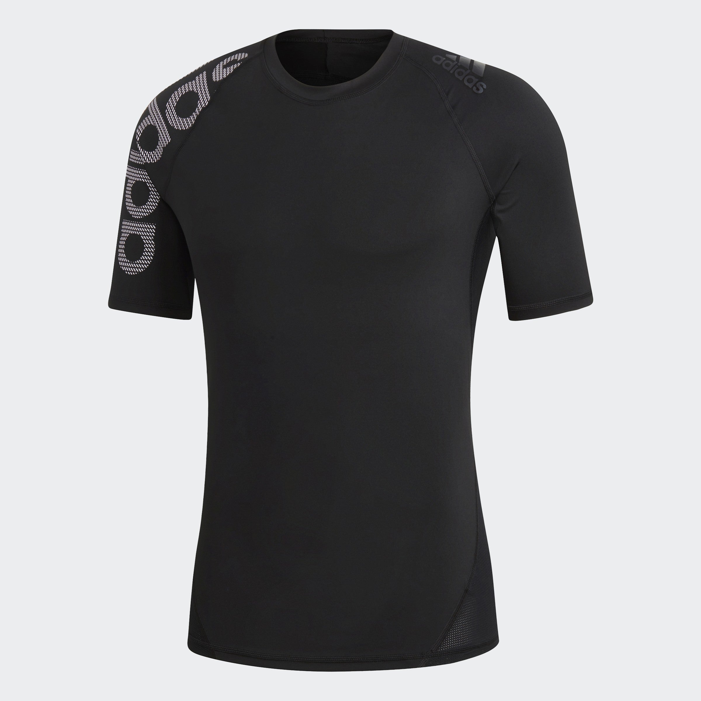 Men's Training Alphaskin Bade of Sport T-Shirt - Black - DW4144-ADIDAS by Adidas | Available at Niky's Sports