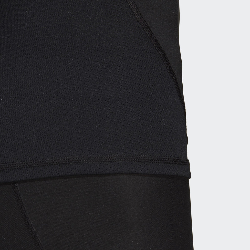 Men's Training Alphaskin Bade of Sport T-Shirt - Black - DW4144-ADIDAS by Adidas | Available at Niky's Sports