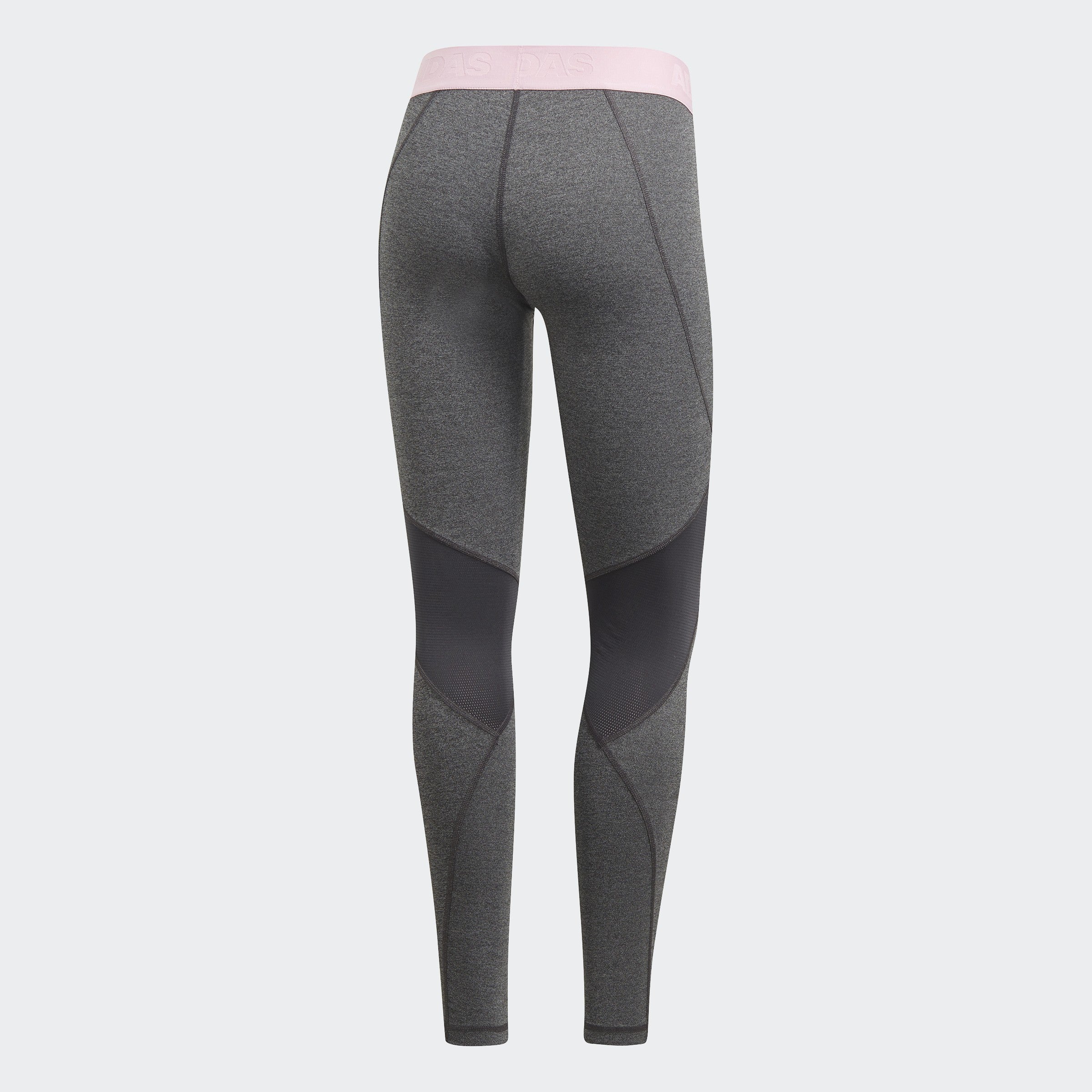Women's Alphaskin Sport Training Leggings - Dark Grey Heather/True Pink - DT6214-ADIDAS by Adidas | Available at Niky's Sports