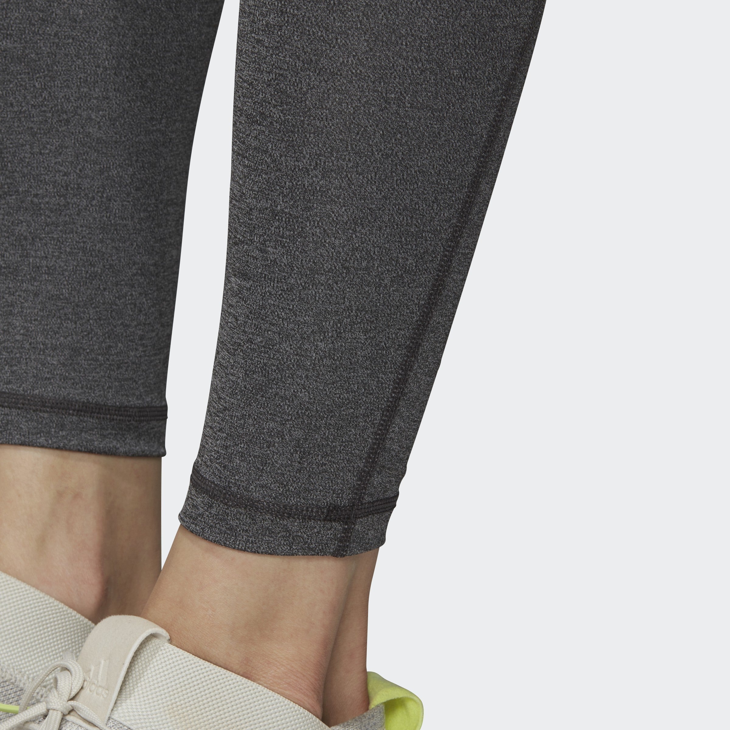 Women's Alphaskin Sport Training Leggings - Dark Grey Heather/True Pink - DT6214-ADIDAS by Adidas | Available at Niky's Sports