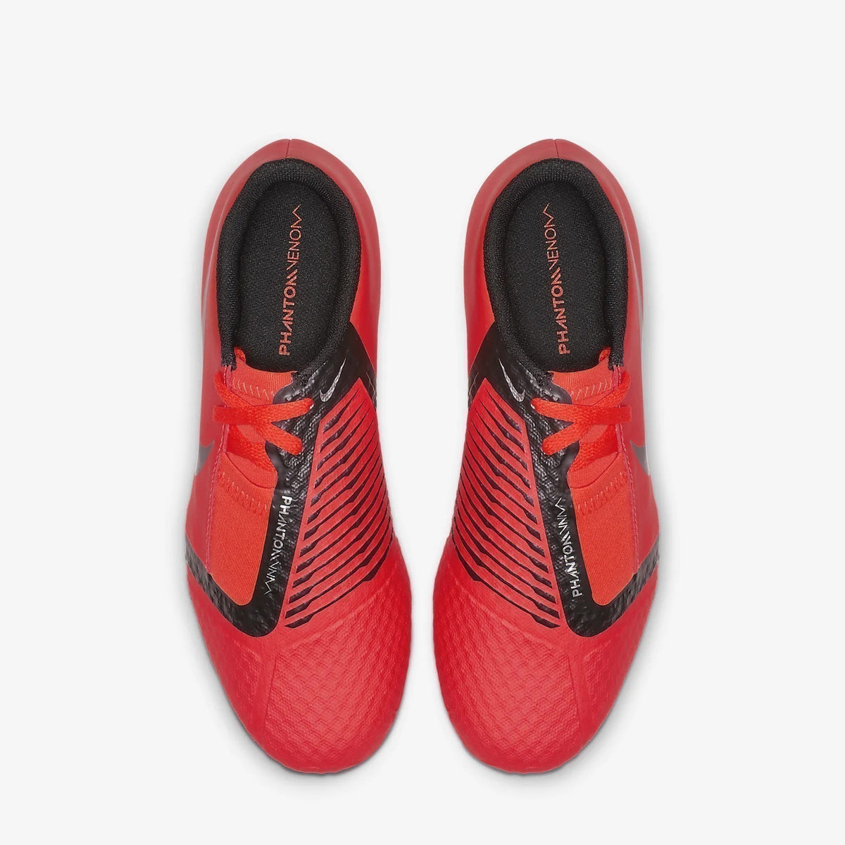 Kid's PhantomVNM Academy FG Soccer Cleats - Bright Crimson/Bright Crimson/Metallic Silver/Black - AO0362-600-NIKE by Nike | Available at Niky's Sports