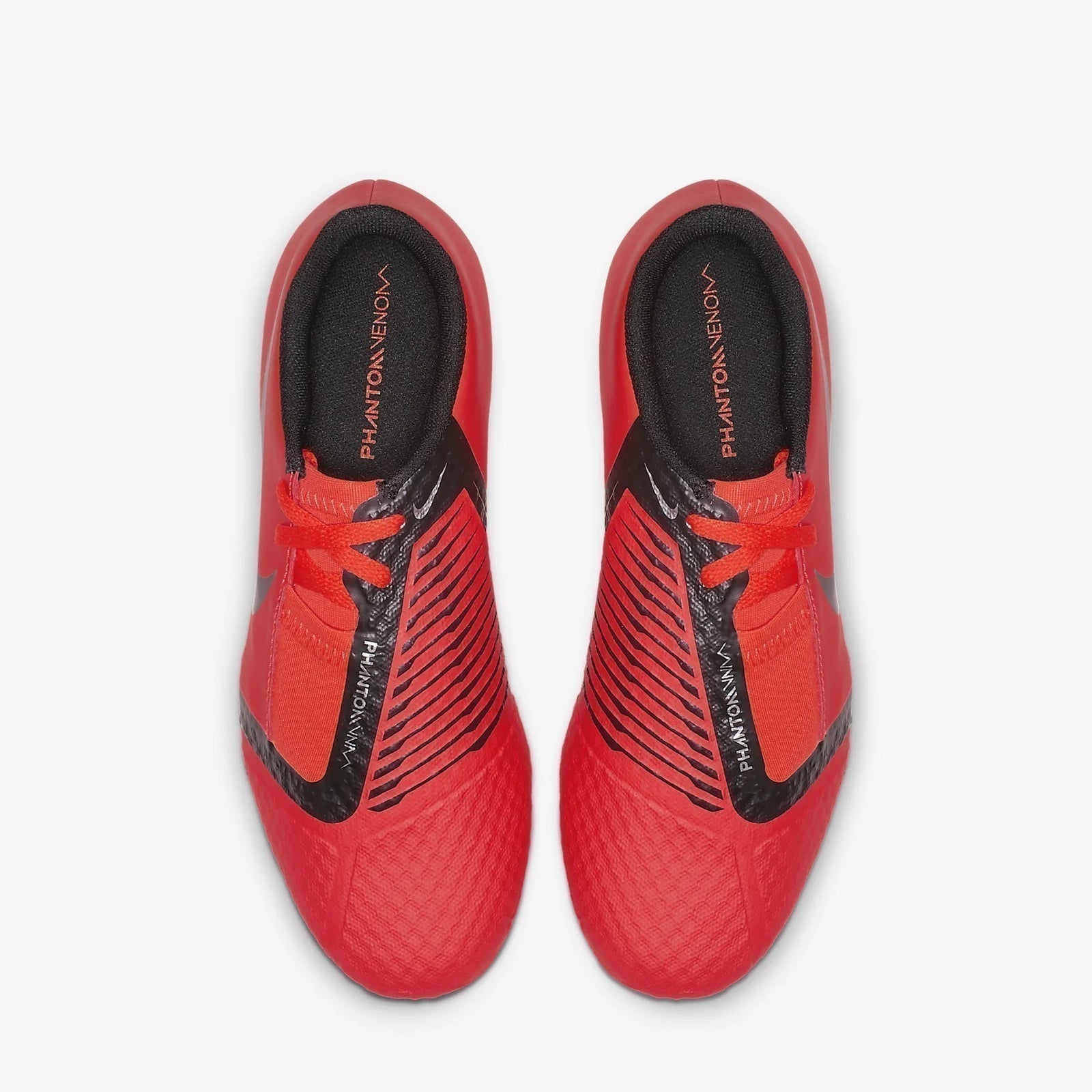 Kid's PhantomVNM Academy FG Soccer Cleats - Bright Crimson/Bright Crimson/Metallic Silver/Black - AO0362-600-NIKE by Nike | Available at Niky's Sports