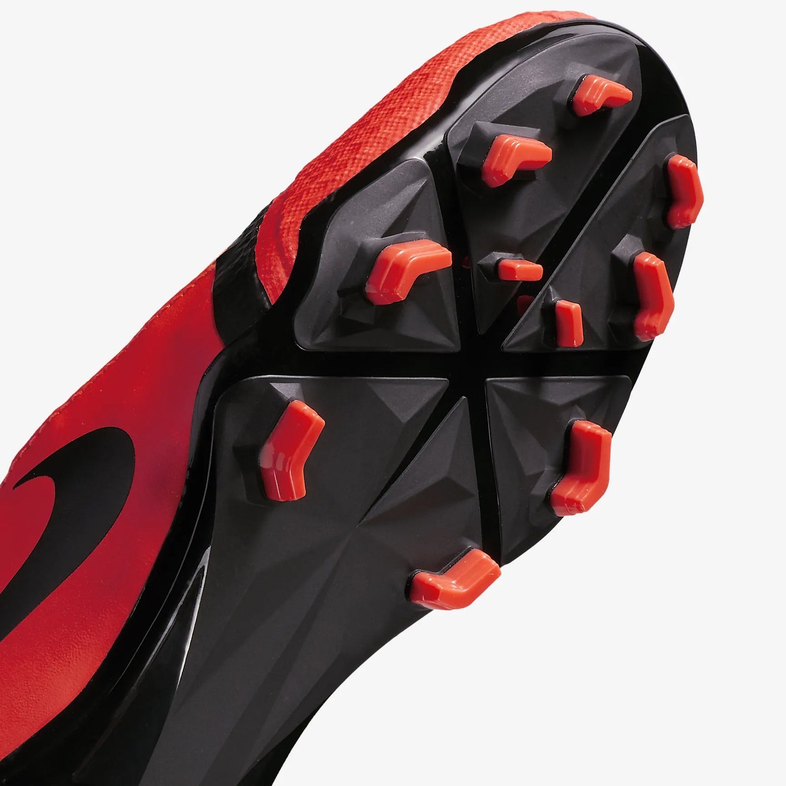Kid's PhantomVNM Academy FG Soccer Cleats - Bright Crimson/Bright Crimson/Metallic Silver/Black - AO0362-600-NIKE by Nike | Available at Niky's Sports