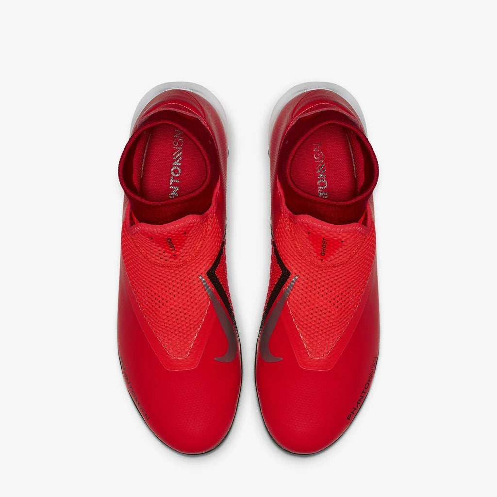 Men's PhantomVSN Academy DF IC Soccer Shoes - Bright Crimson/Gym Red/Black/Metallic Silver - AO3267-600-NIKE by Nike | Available at Niky's Sports