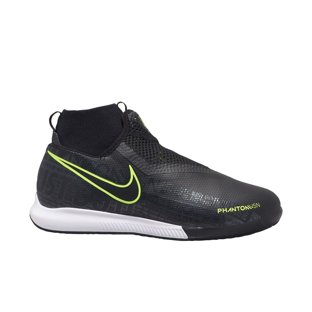 Kid's Phantom Vision Academy DF Indoor Shoes - Black/Volt