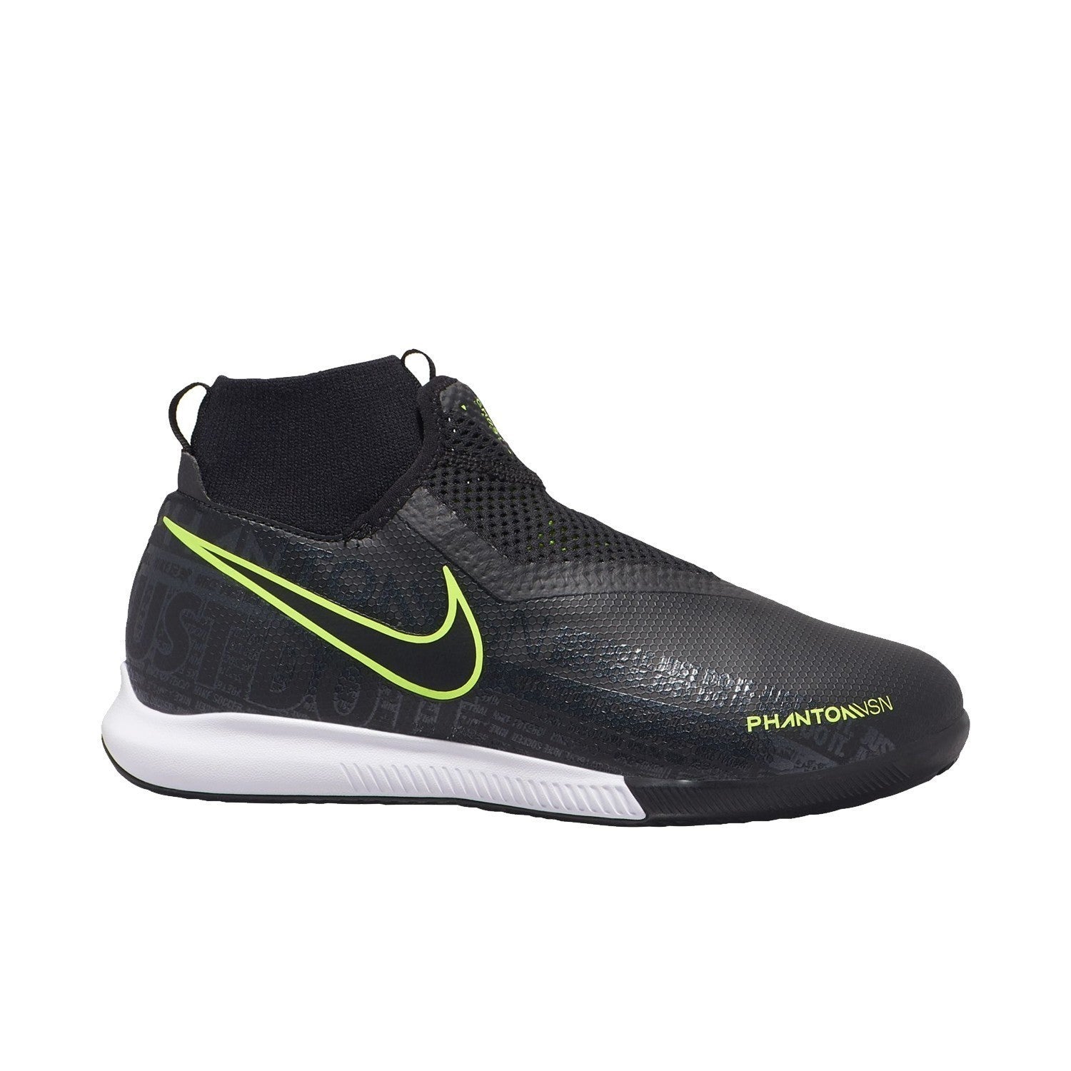 Kid's Phantom Vision Academy DF Indoor Shoes - Black/Volt