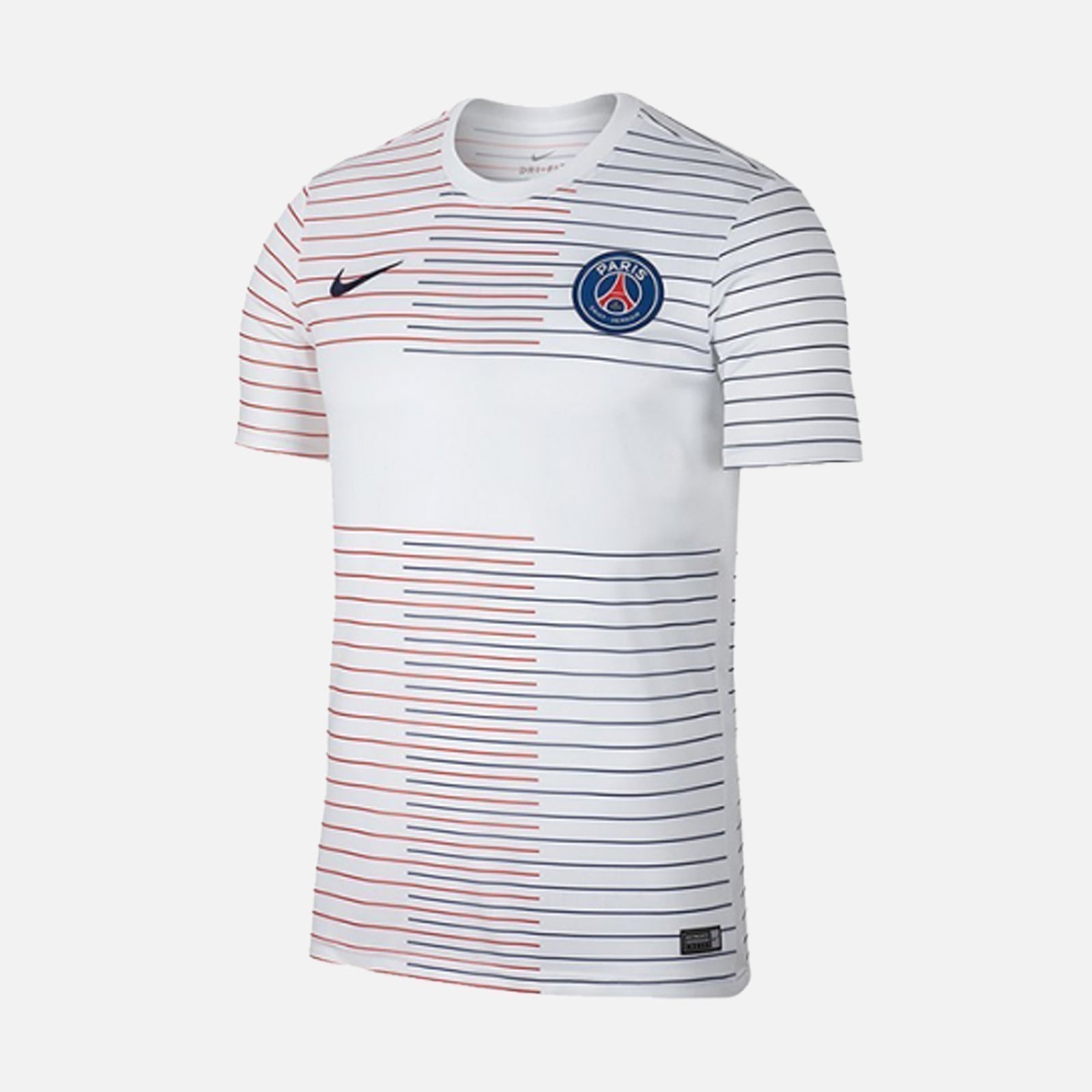 Men's Paris Saint-Germain 2019/20 Dry SS Top - White/White/Midnight Navy