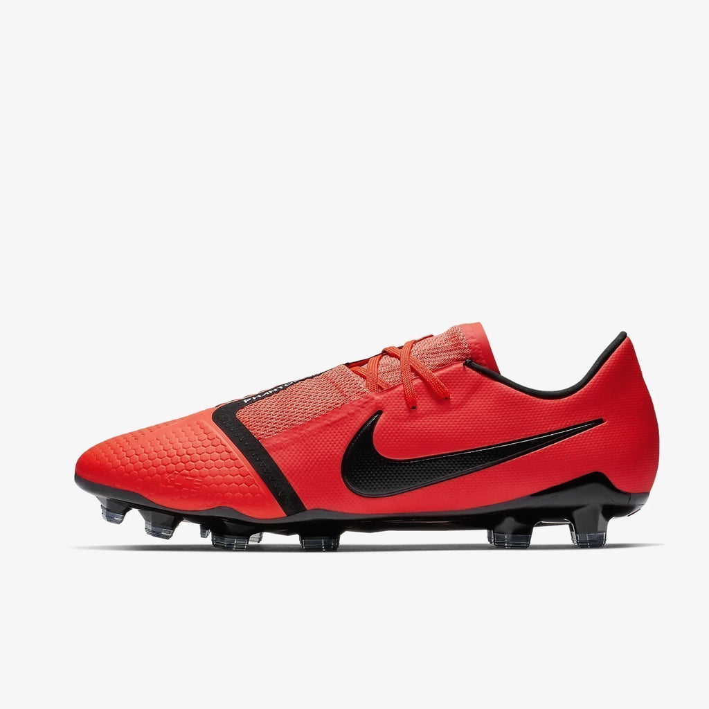 Men's PhantomVNM Pro FG Soccer Cleats - Bright Crimson/Bright Crimson/Metallic Silver/Black - AO8738-600-NIKE by Nike | Available at Niky's Sports