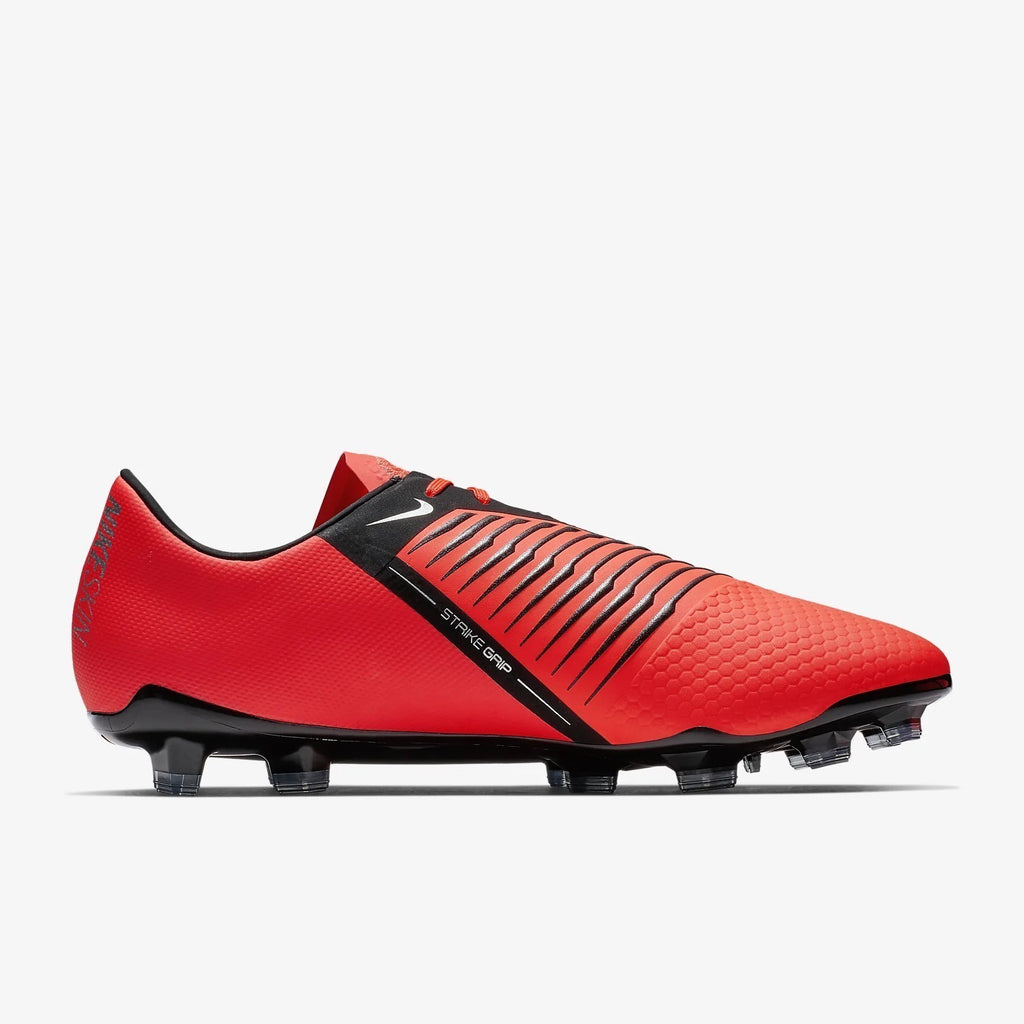 Men's PhantomVNM Pro FG Soccer Cleats - Bright Crimson/Bright Crimson/Metallic Silver/Black - AO8738-600-NIKE by Nike | Available at Niky's Sports