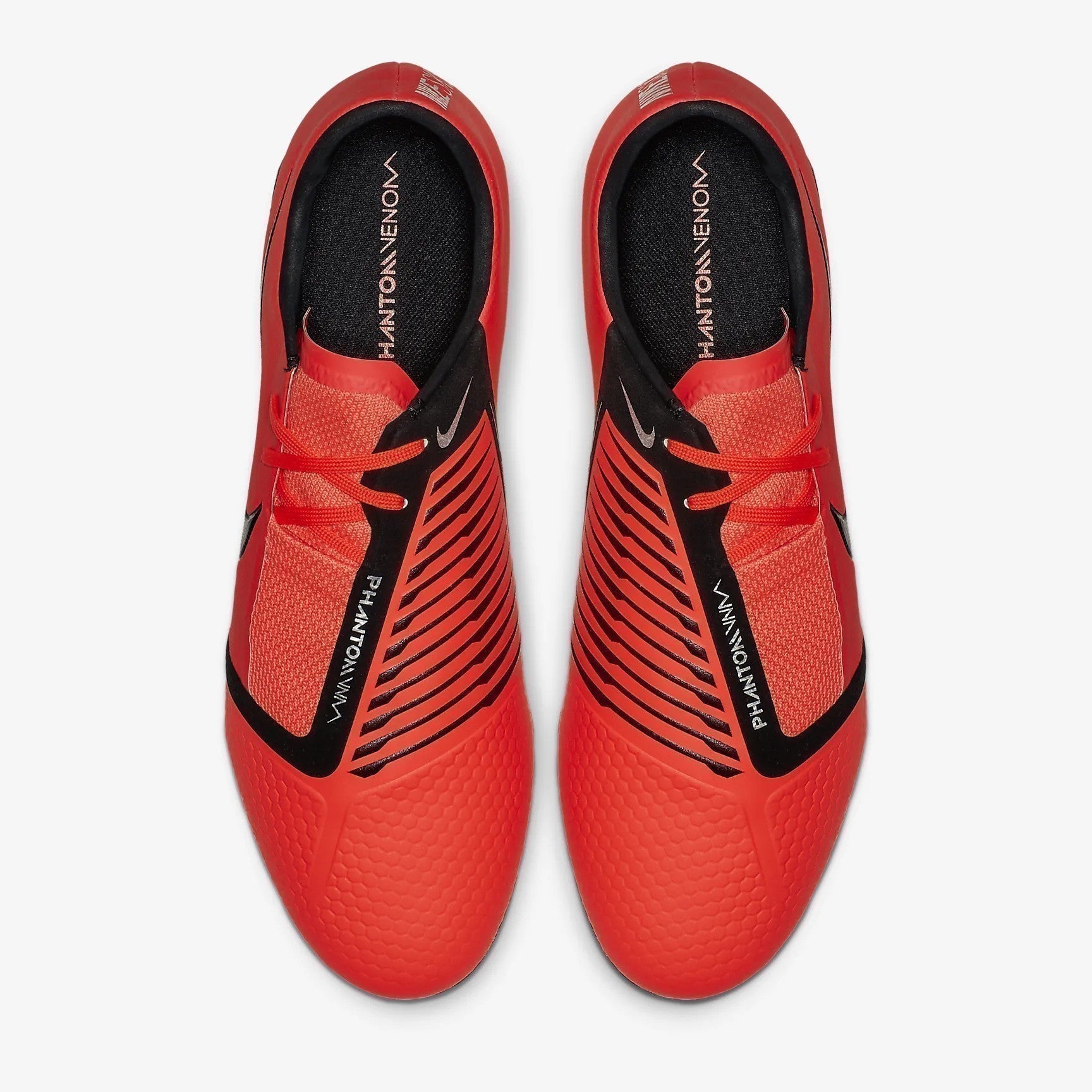 Men's PhantomVNM Pro FG Soccer Cleats - Bright Crimson/Bright Crimson/Metallic Silver/Black - AO8738-600-NIKE by Nike | Available at Niky's Sports