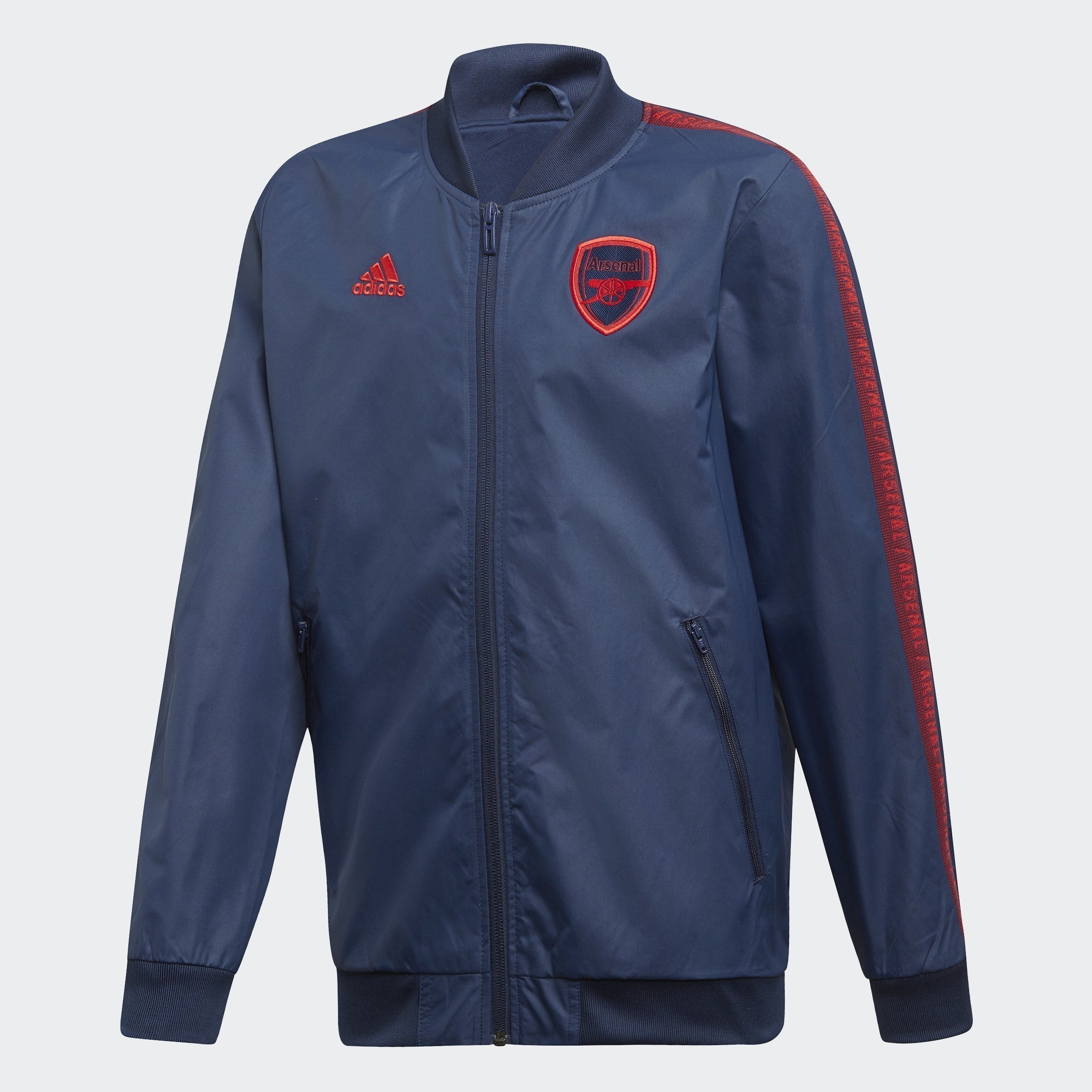 Kid's Arsenal FC Anthem Jacket -  Collegiate Navy/Scarlet - EH5607-ADIDAS by Adidas | Available at Niky's Sports