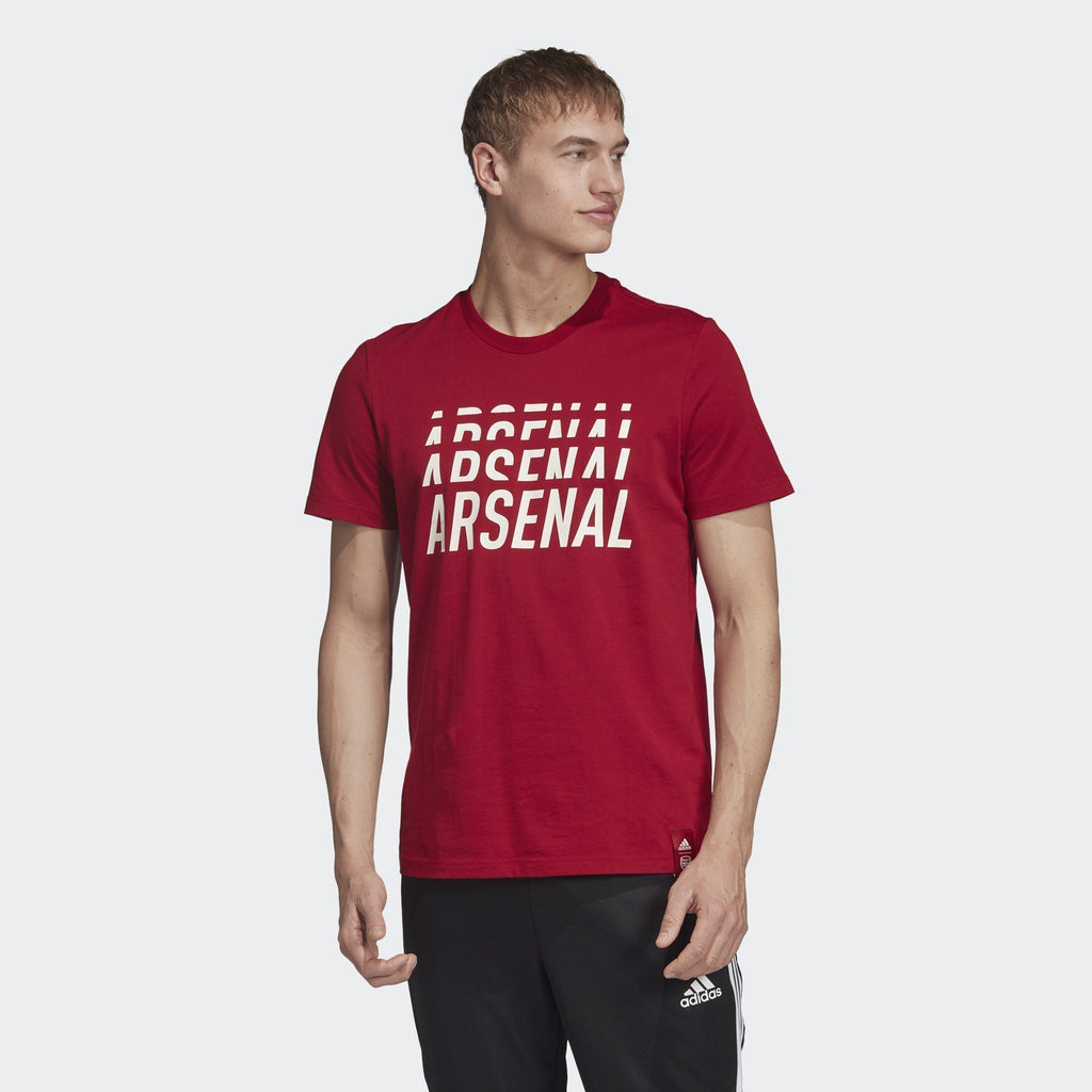 Men's Arsenal FC DNA Graphic T-Shirt - Active Maroon - EH5621-ADIDAS by Adidas | Available at Niky's Sports