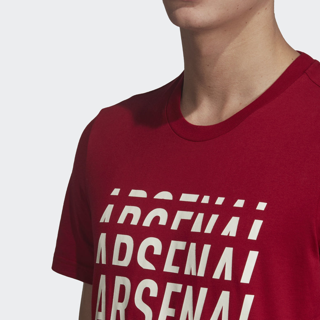 Men's Arsenal FC DNA Graphic T-Shirt - Active Maroon - EH5621-ADIDAS by Adidas | Available at Niky's Sports
