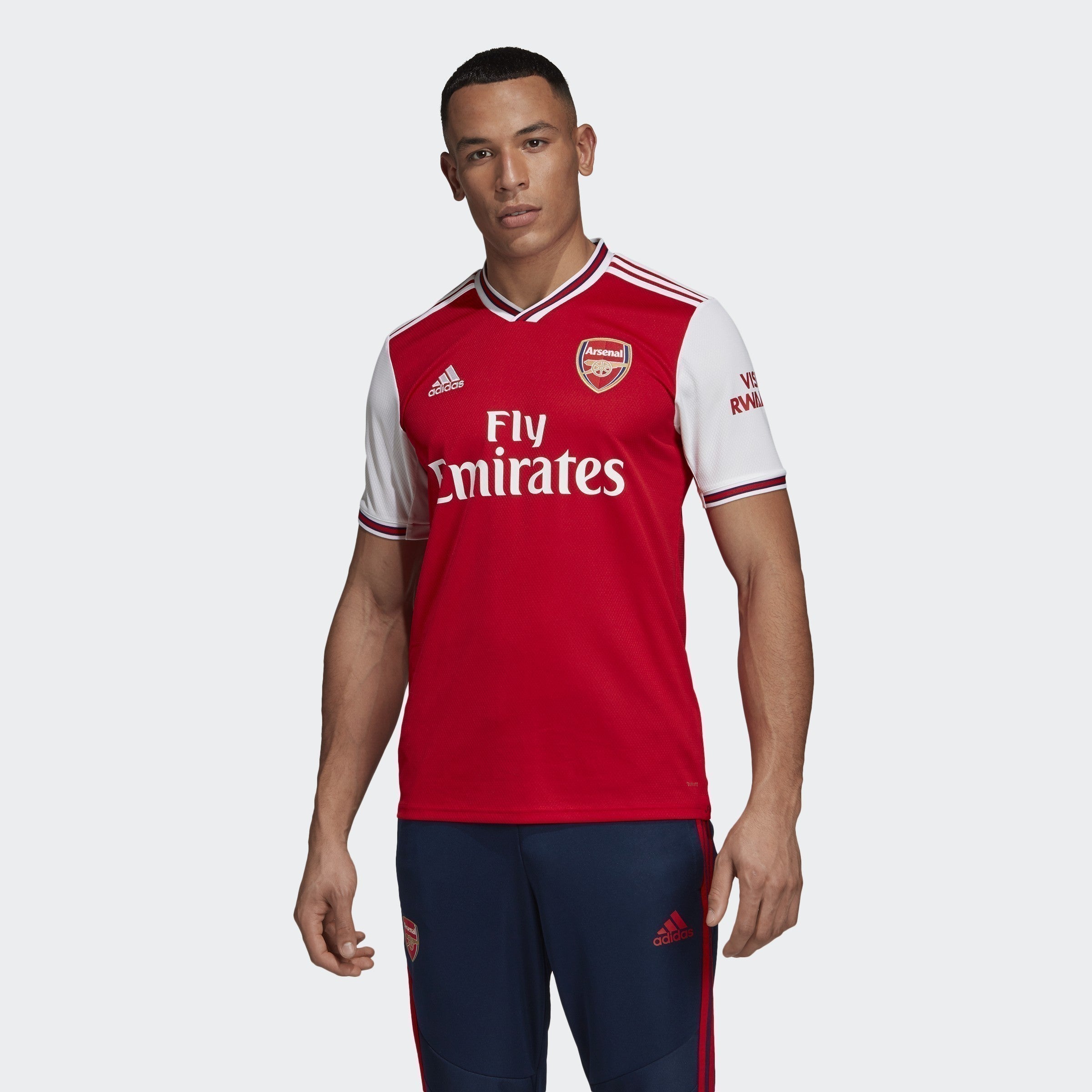 Men's Arsenal 19/20 Home Jersey - Scarlet - EH5637-ADIDAS by Adidas | Available at Niky's Sports