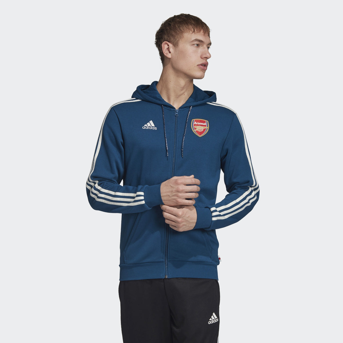 Arsenal FC Hoodie - Legend Marine - EH5611-ADIDAS by Adidas | Available at Niky's Sports
