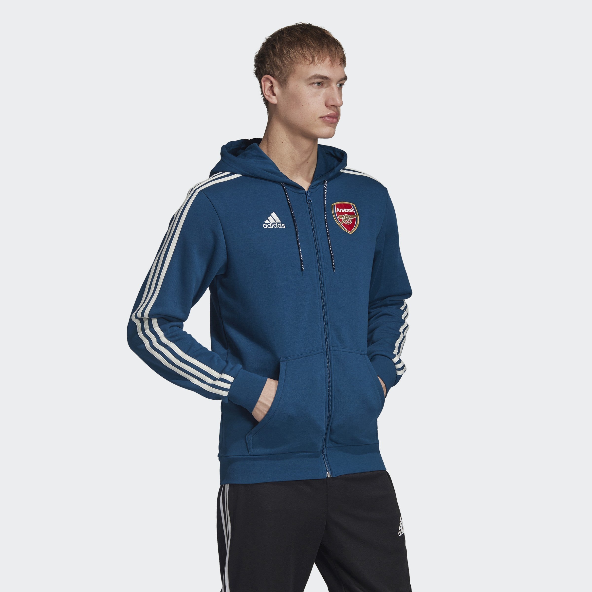 Arsenal FC Hoodie - Legend Marine - EH5611-ADIDAS by Adidas | Available at Niky's Sports