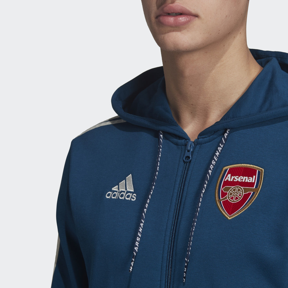 Arsenal FC Hoodie - Legend Marine - EH5611-ADIDAS by Adidas | Available at Niky's Sports
