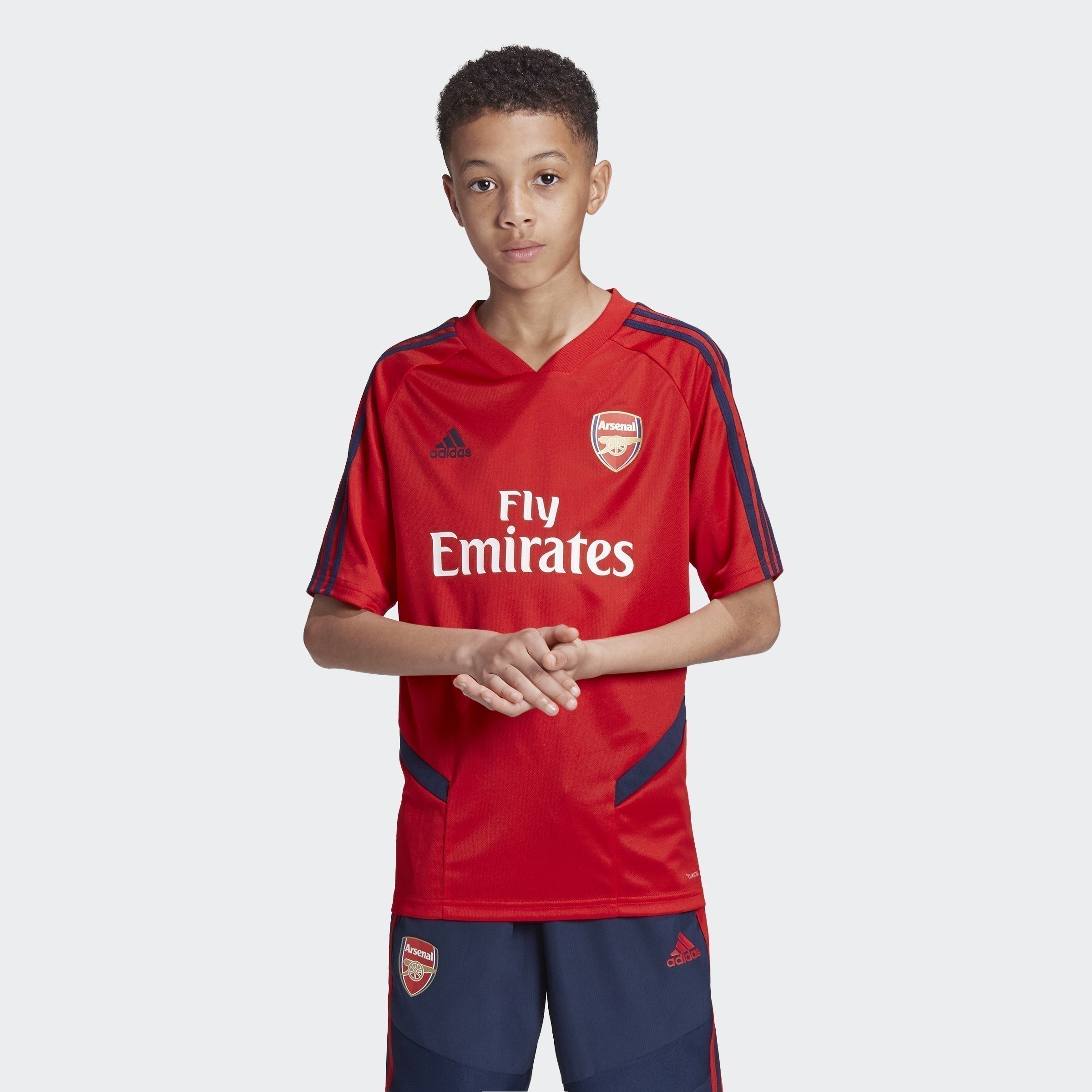 Kid's Arsenal FC Training Jersey - Scarlet/Collegiate Navy - EH5699-ADIDAS by Adidas | Available at Niky's Sports