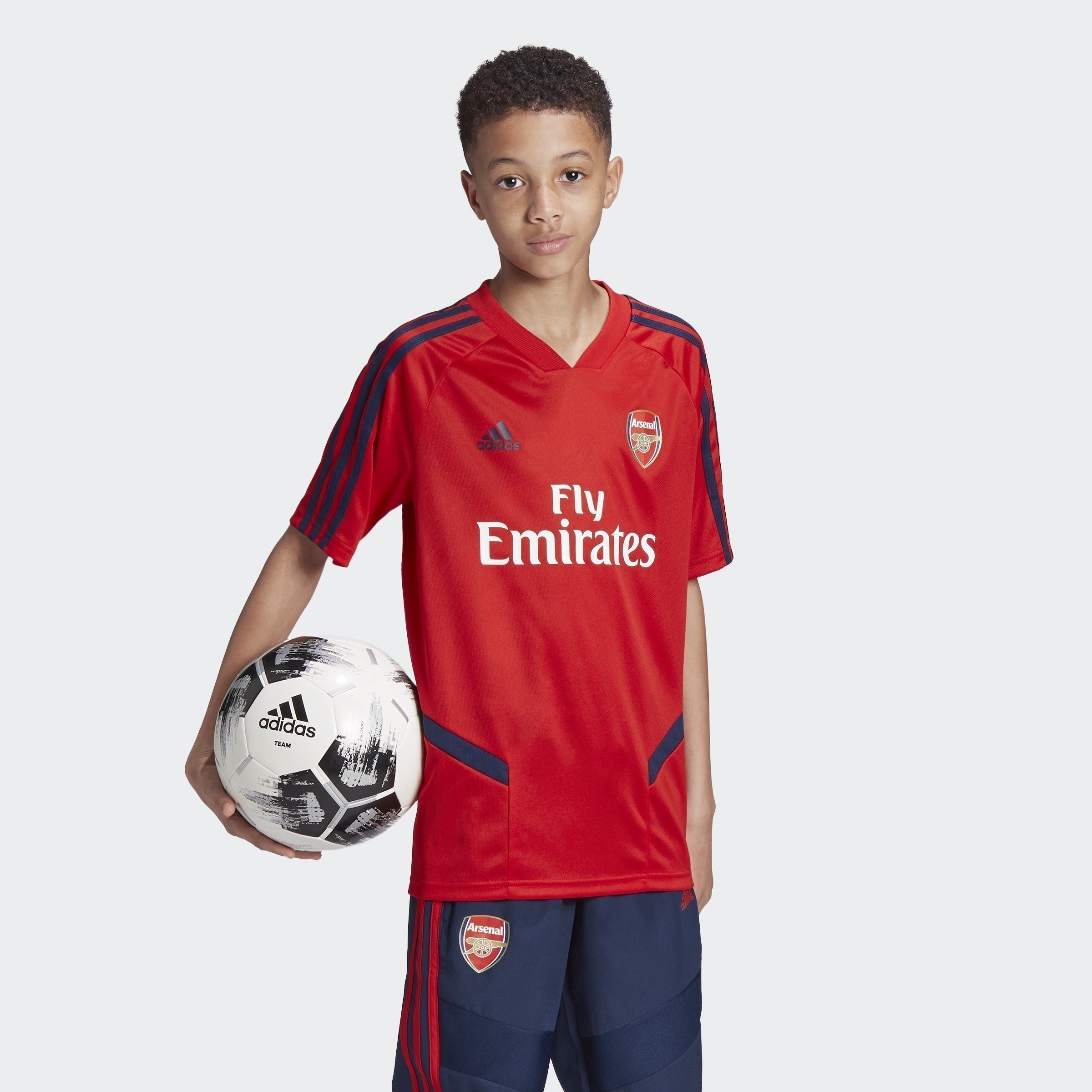 Kid's Arsenal FC Training Jersey - Scarlet/Collegiate Navy - EH5699-ADIDAS by Adidas | Available at Niky's Sports
