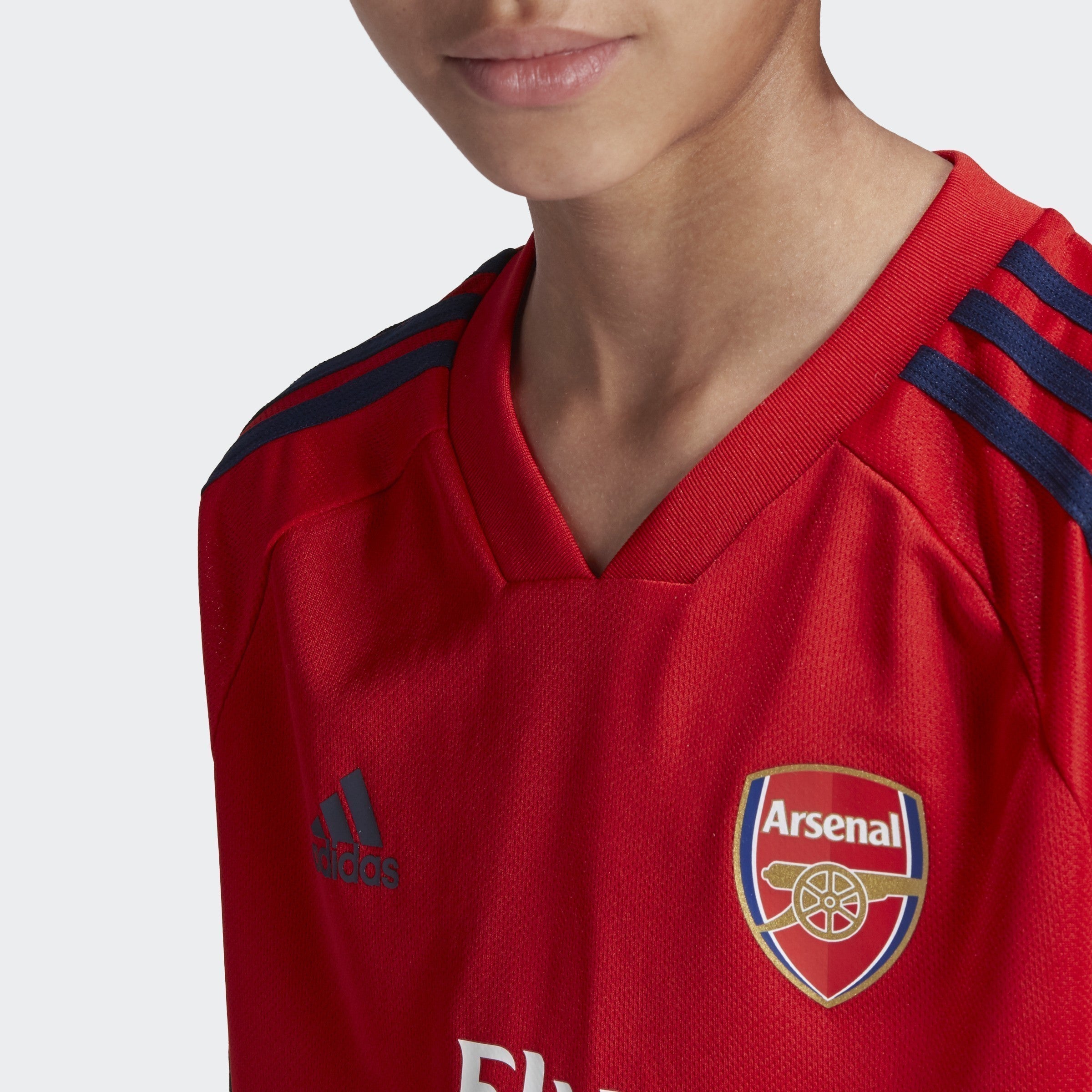 Kid's Arsenal FC Training Jersey - Scarlet/Collegiate Navy - EH5699-ADIDAS by Adidas | Available at Niky's Sports