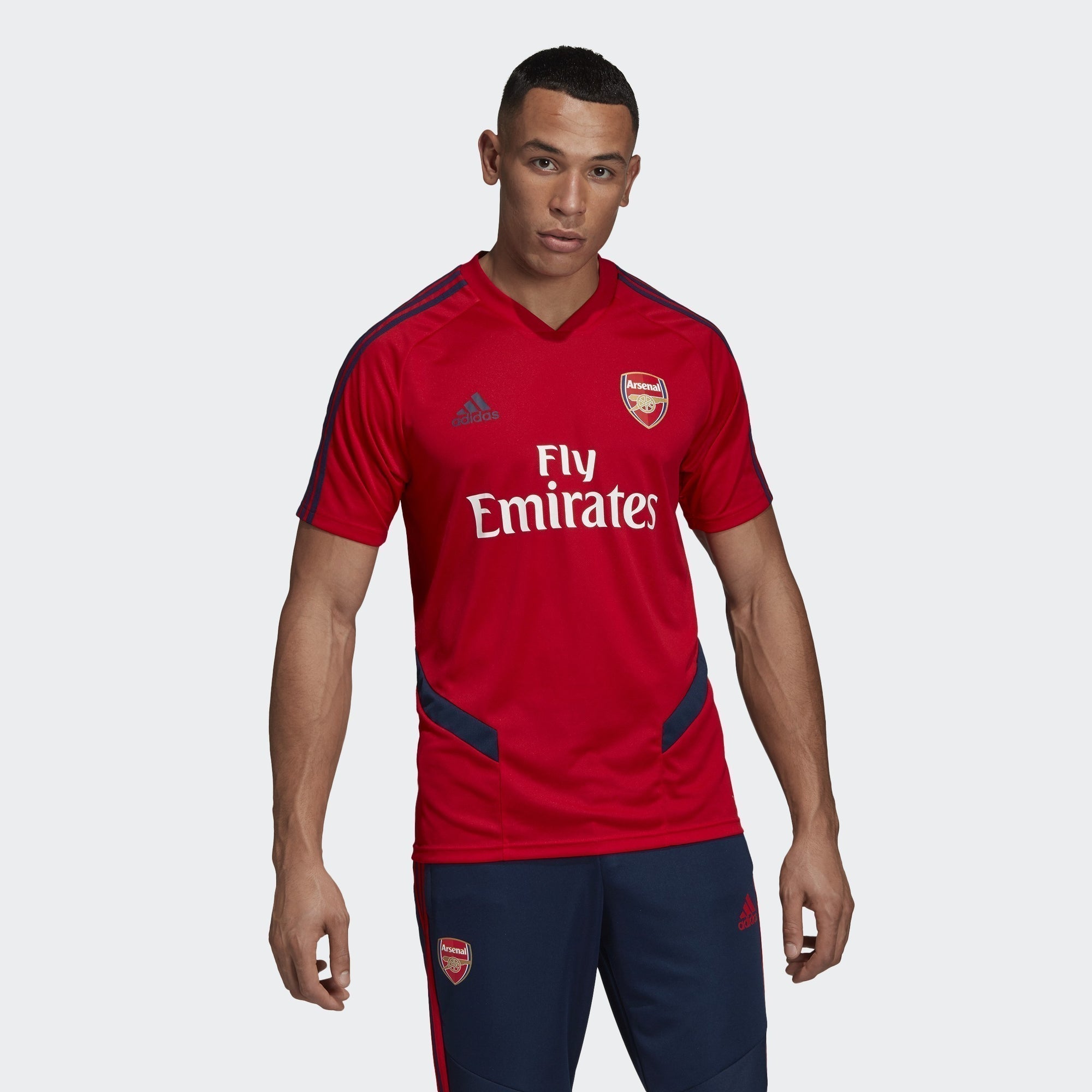 Men's Arsenal FC Training Top - Scarlet/Collegiate Navy - EH5701-ADIDAS by Adidas | Available at Niky's Sports