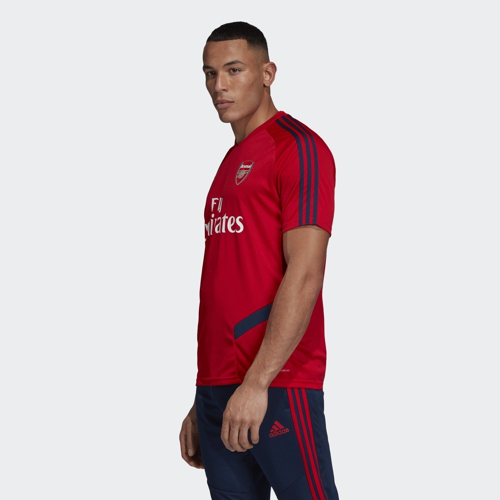 Men's Arsenal FC Training Top - Scarlet/Collegiate Navy - EH5701-ADIDAS by Adidas | Available at Niky's Sports
