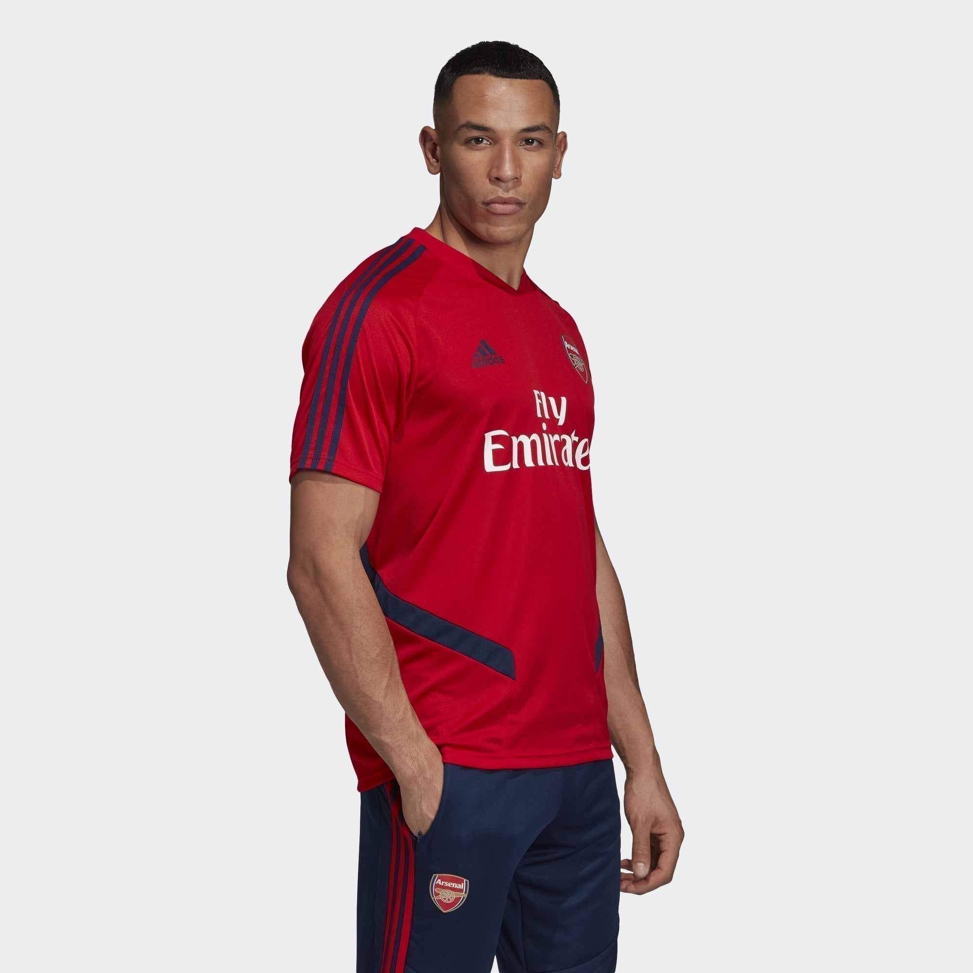 Men's Arsenal FC Training Top - Scarlet/Collegiate Navy - EH5701-ADIDAS by Adidas | Available at Niky's Sports