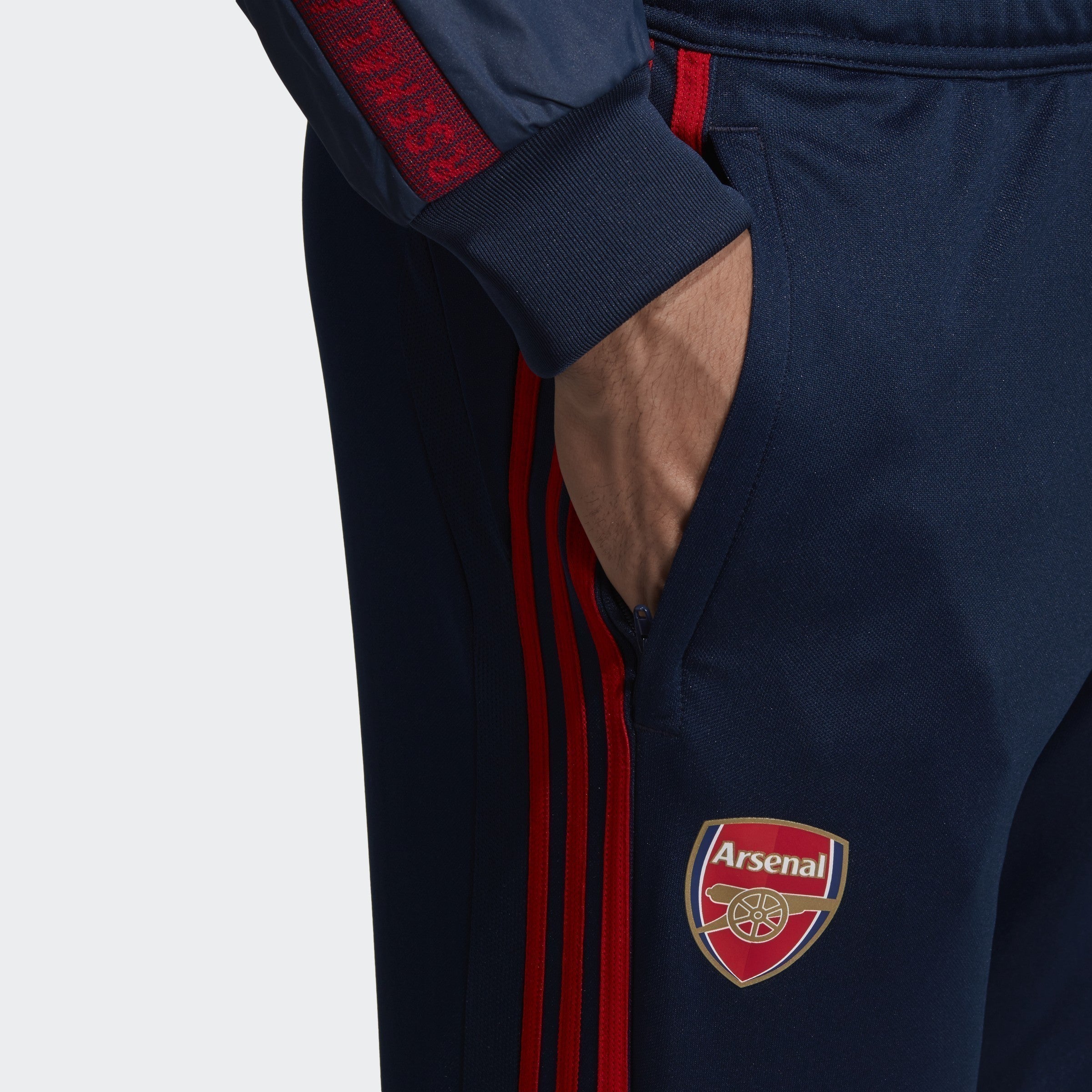 Men's Arsenal FC Training Pants - Collegiate Navy/Scarlet - EH5722-ADIDAS by Adidas | Available at Niky's Sports
