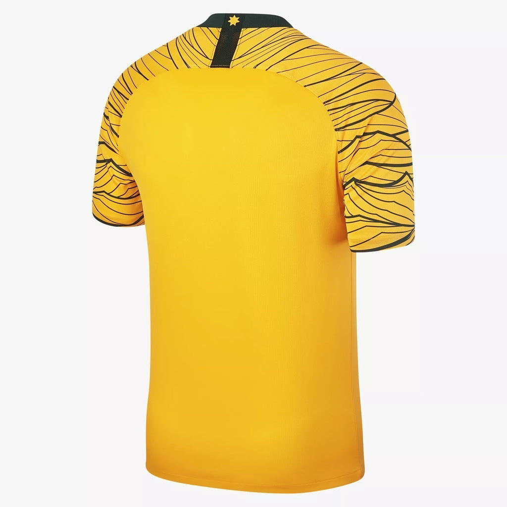 Men's Australia 2018 Home Soccer Jersey - University Gold/Pro Green - 893852-739-NIKE by Nike | Available at Niky's Sports