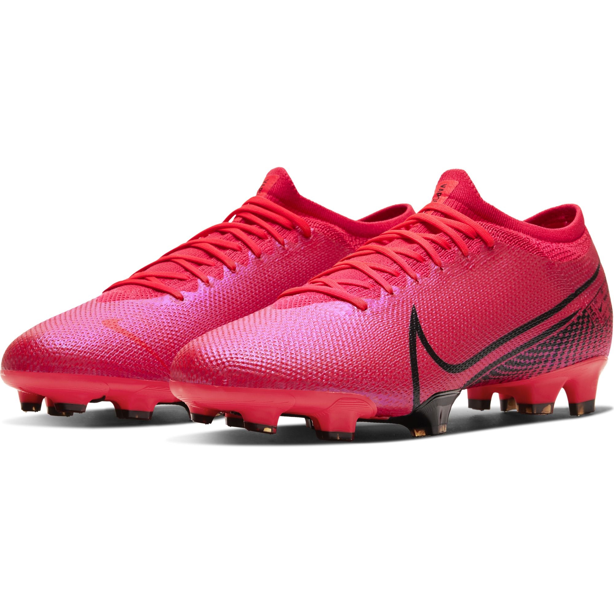 Botas de fútbol Nike Mercurial Vapor 13 Pro FG Blanco Rojo Botas de fútbol Nike Mercurial Vapor 13 Pro FG Blanco Rojo