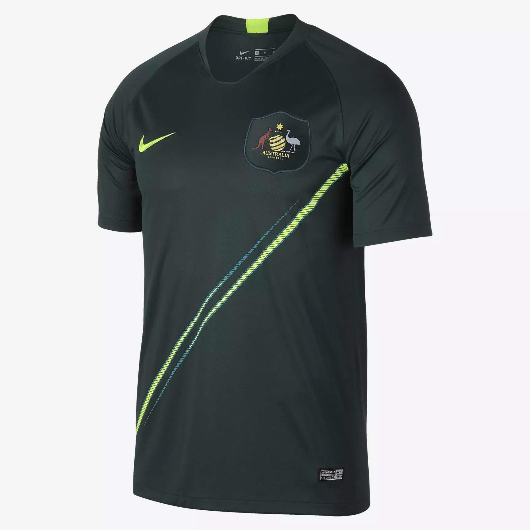 Green Nike Dri Fit Australia Australia 2023 Stadium Home Women's