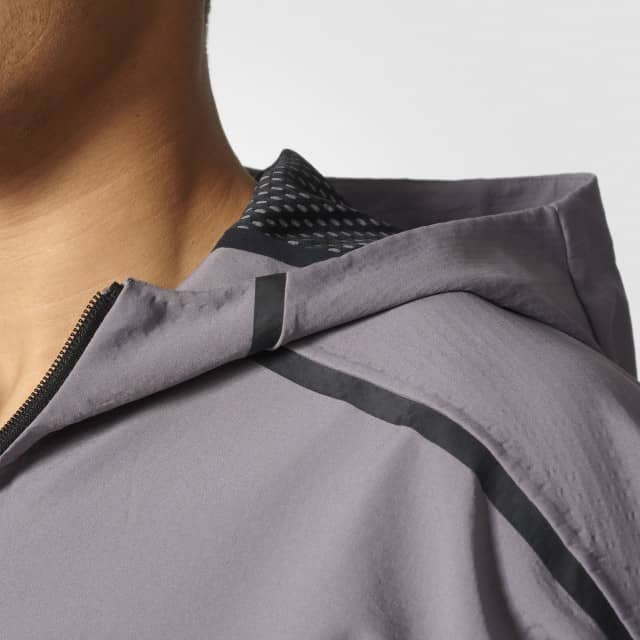 Z.N.E. 90/10 Jacket Grey/Black Men's - B46970-ADIDAS by Adidas | Available at Niky's Sports